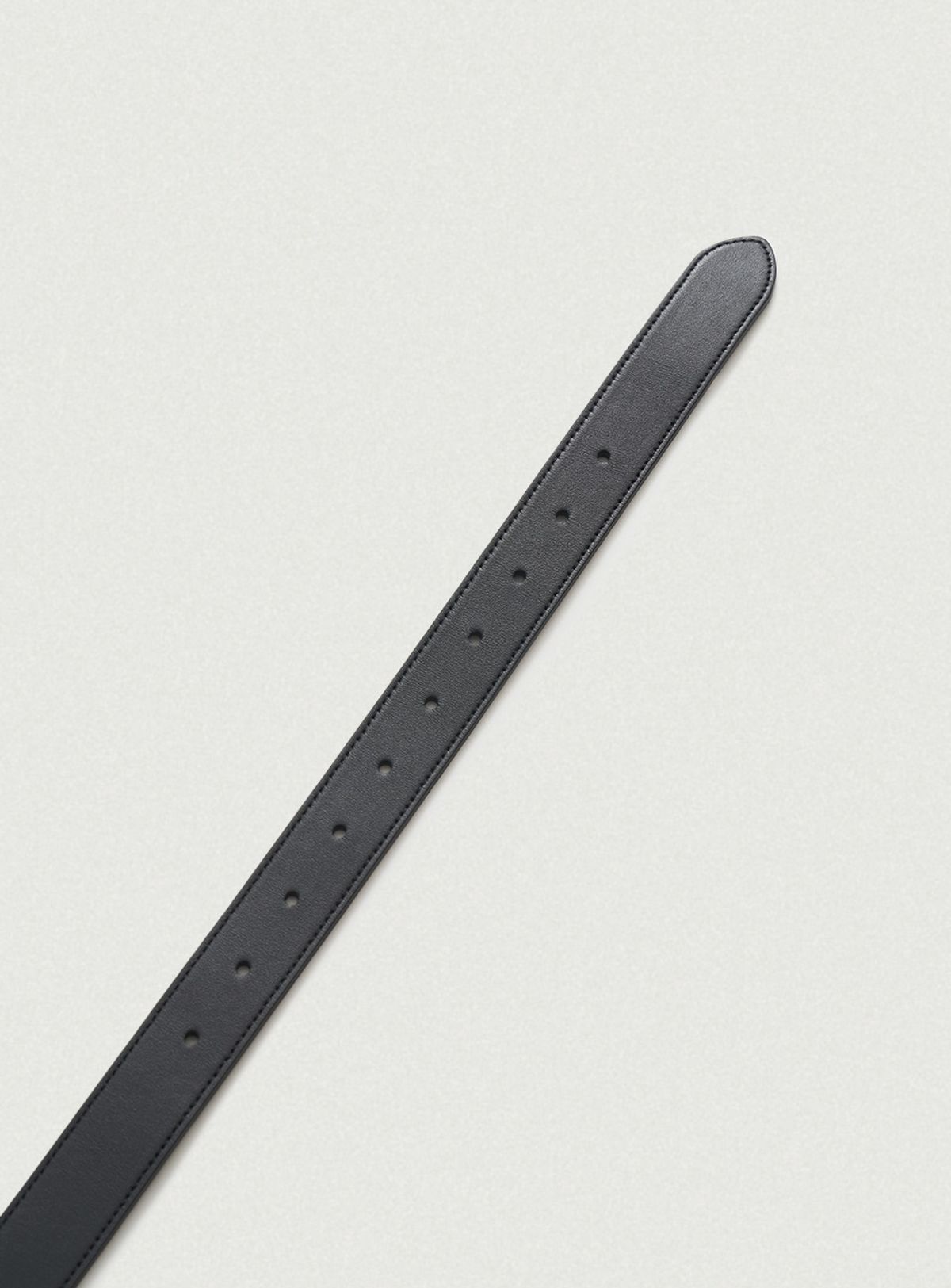 더바넷(THEBARNNET) Square Cowhide Leather Belt_Black