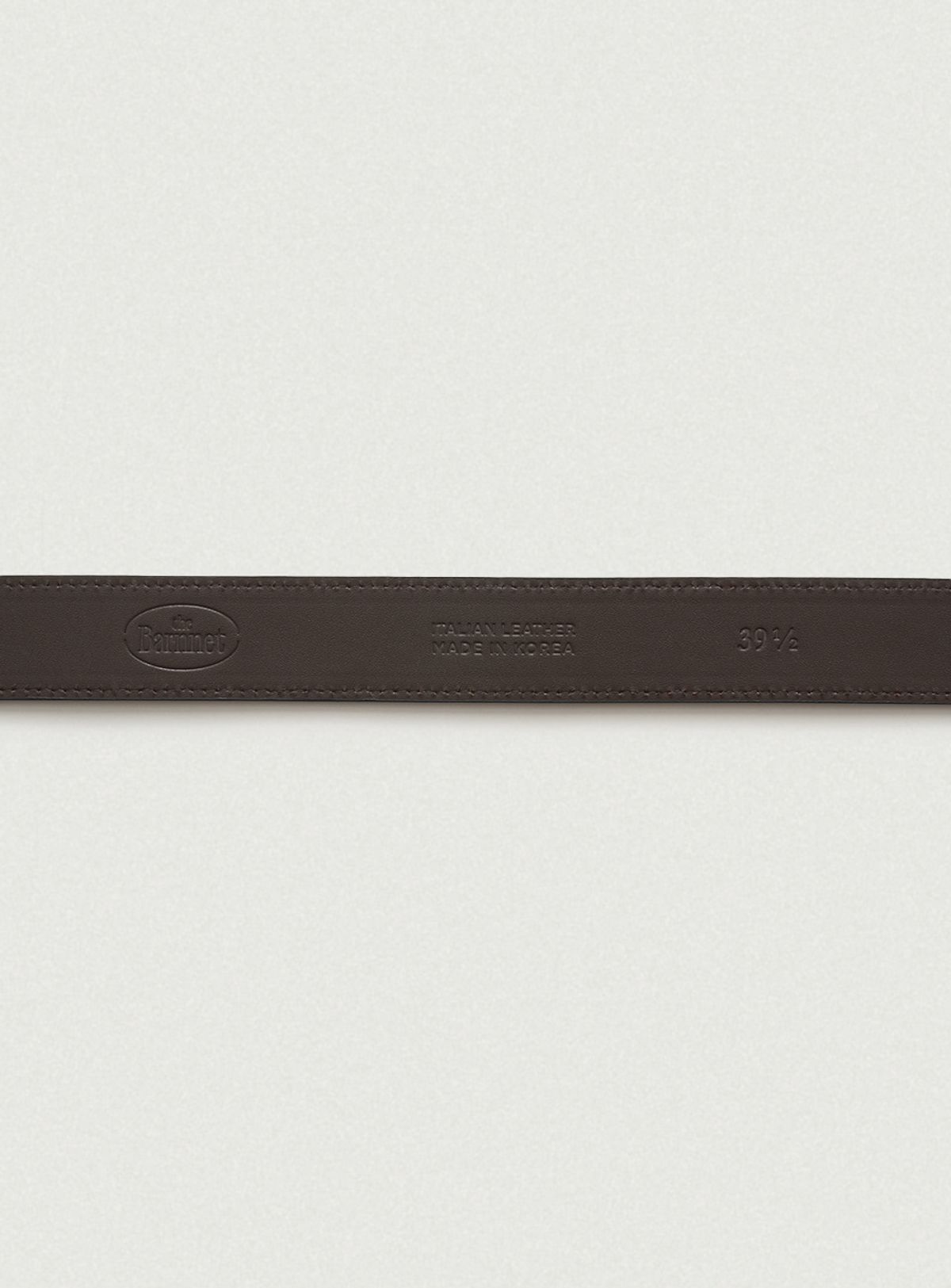 더바넷(THEBARNNET) Square Cowhide Leather Belt_Black