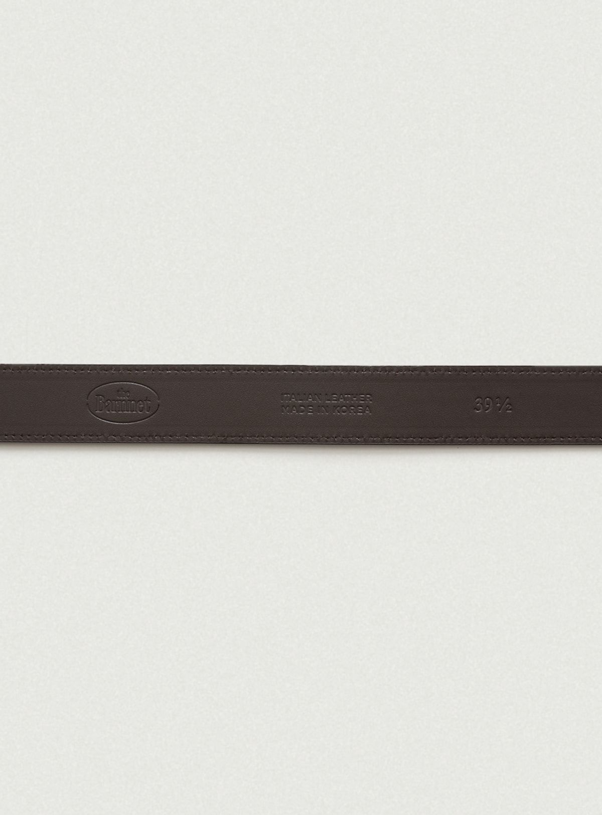 더바넷(THEBARNNET) Square Cowhide Leather Belt_Brown