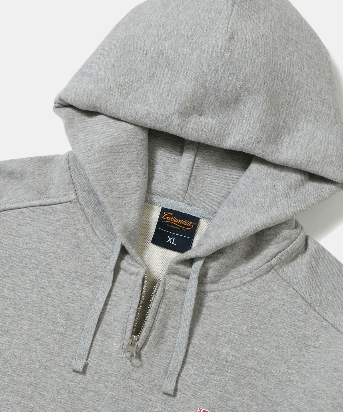 컬럼비아 유니버시티(COLUMBIA UNIVERSITY) BROADWAY TINY HEAVY TERRY H/ZIP HOODIE_LIGHT GRAY