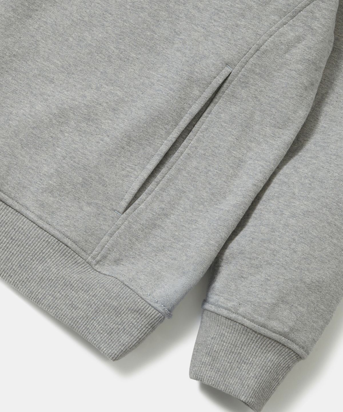 컬럼비아 유니버시티(COLUMBIA UNIVERSITY) BROADWAY TINY HEAVY TERRY H/ZIP HOODIE_LIGHT GRAY