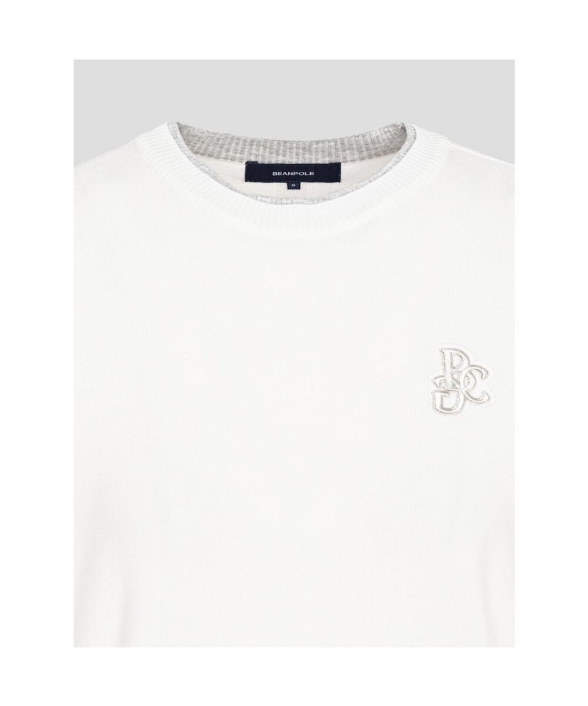 빈폴골프(BEANPOLE GOLF) 여성 원포인트 라운드넥 풀오버  아이보리