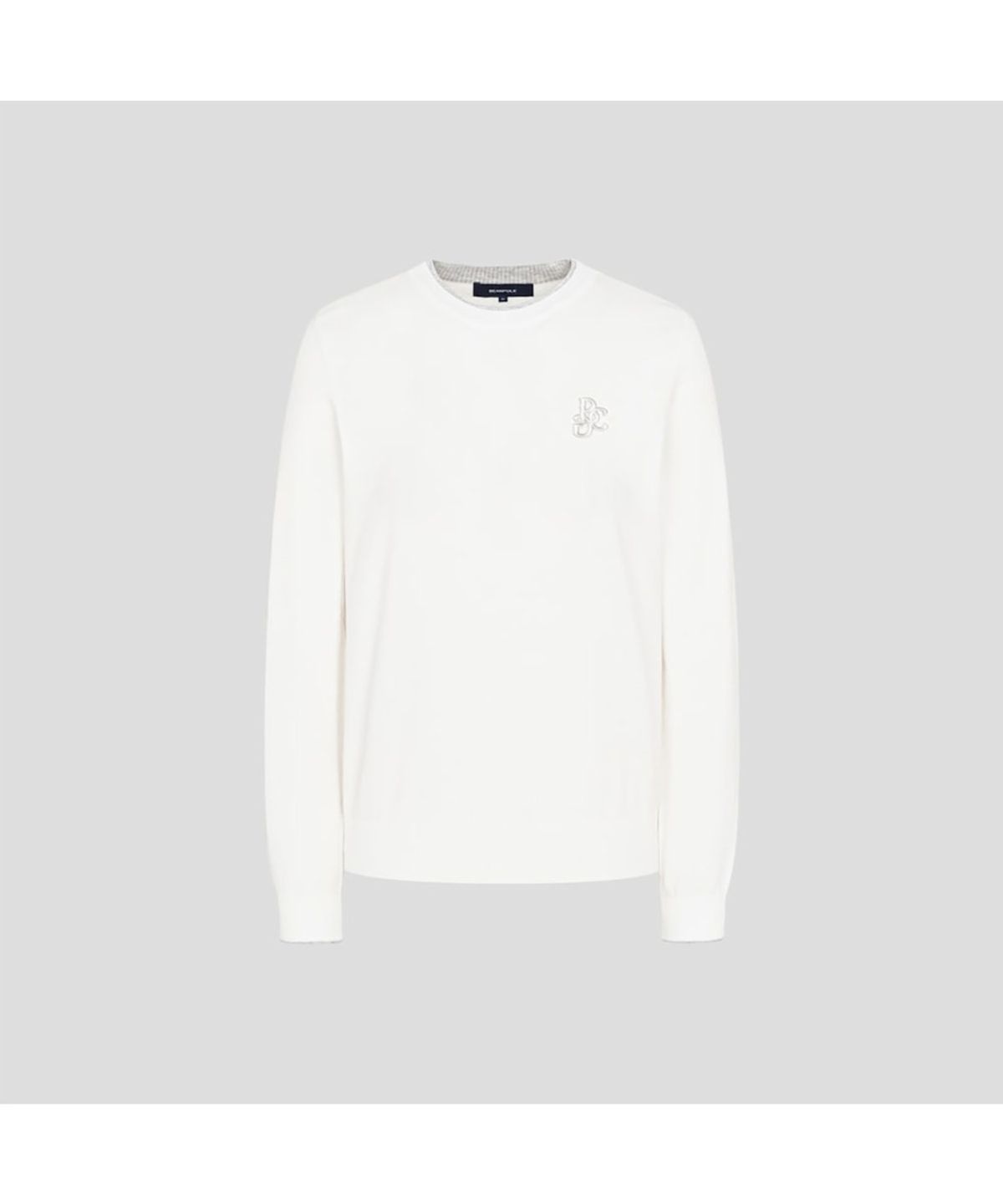 빈폴골프(BEANPOLE GOLF) 여성 원포인트 라운드넥 풀오버  아이보리