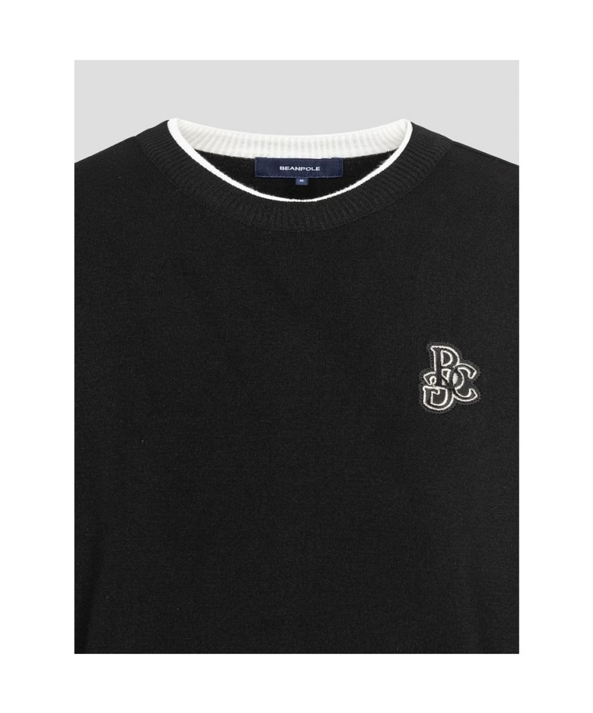 빈폴골프(BEANPOLE GOLF) 여성 원포인트 라운드넥 풀오버  블랙