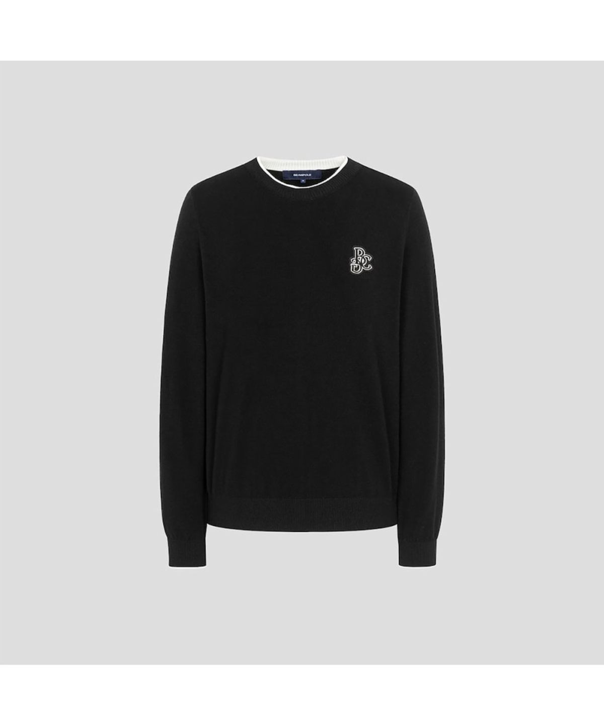 빈폴골프(BEANPOLE GOLF) 여성 원포인트 라운드넥 풀오버  블랙