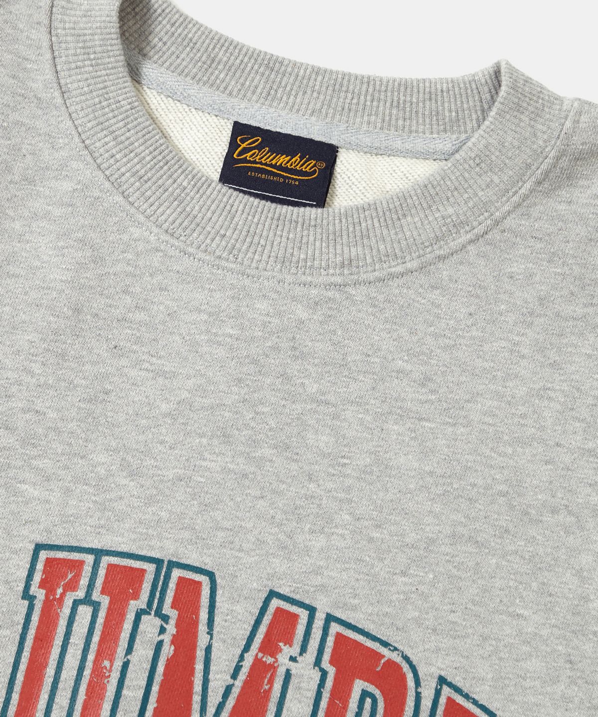 컬럼비아 유니버시티(COLUMBIA UNIVERSITY) VTG BIG CRACK HEAVY TERRY CREW NECK_M.GRAY