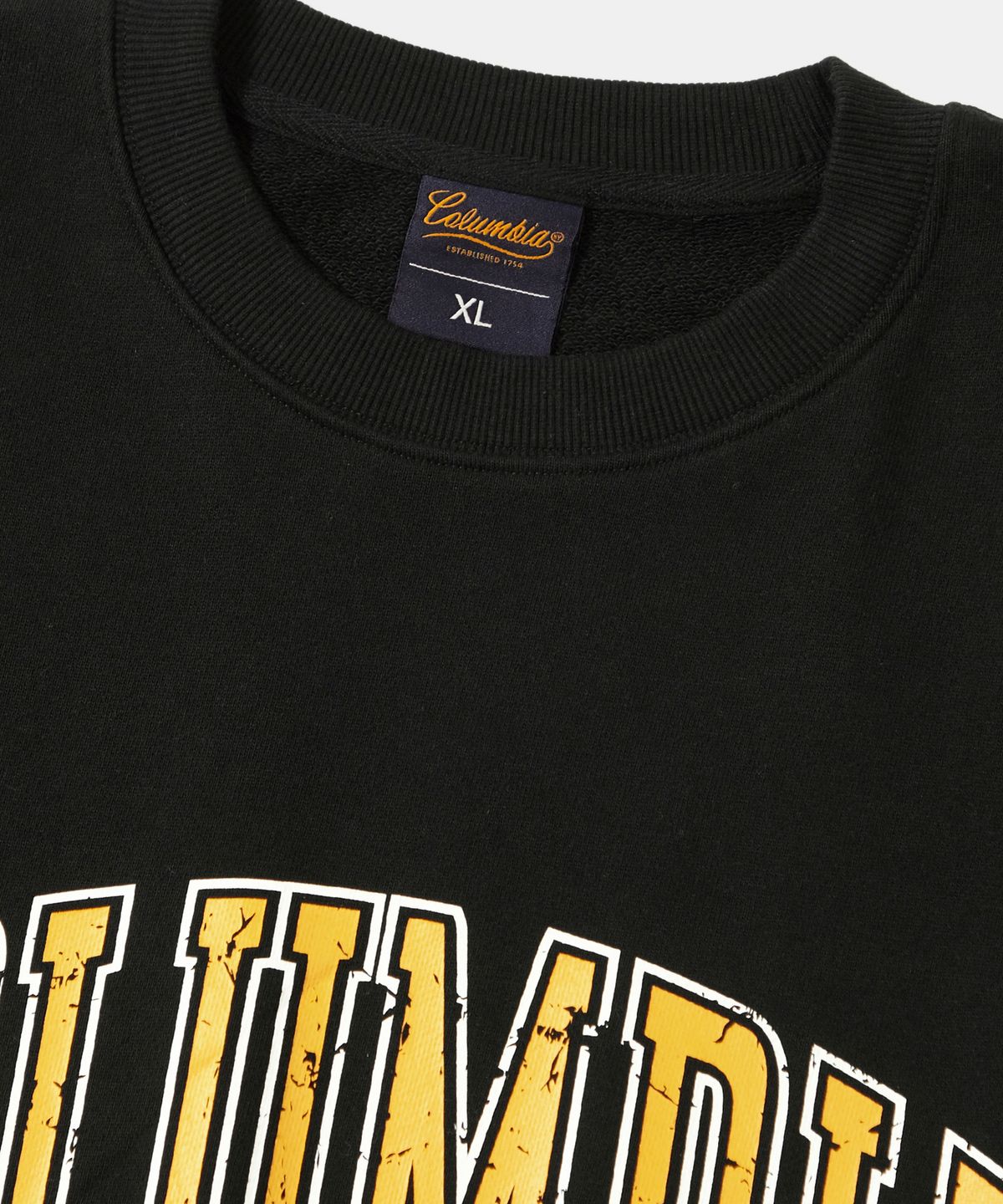 컬럼비아 유니버시티(COLUMBIA UNIVERSITY) VTG BIG CRACK HEAVY TERRY CREW NECK_BLACK
