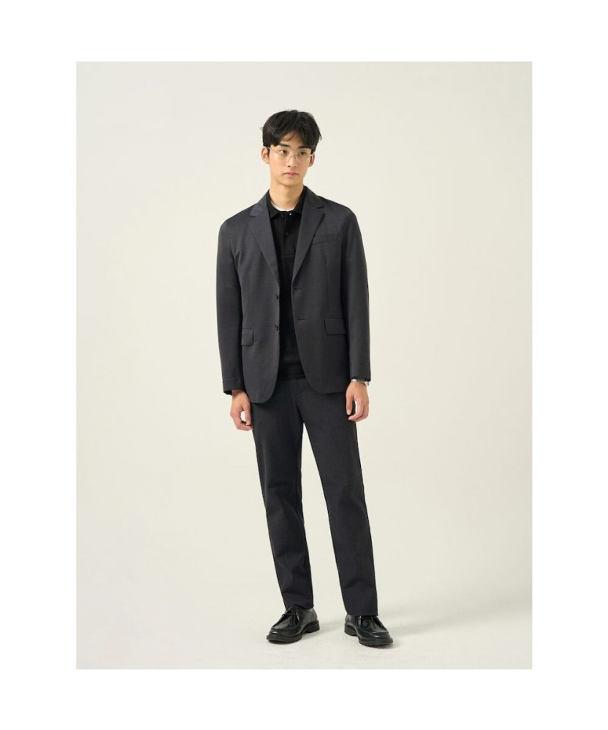 빈폴 멘(BEANPOLE MEN) 폴리 혼방 스탠다드핏 슬랙스  애쉬