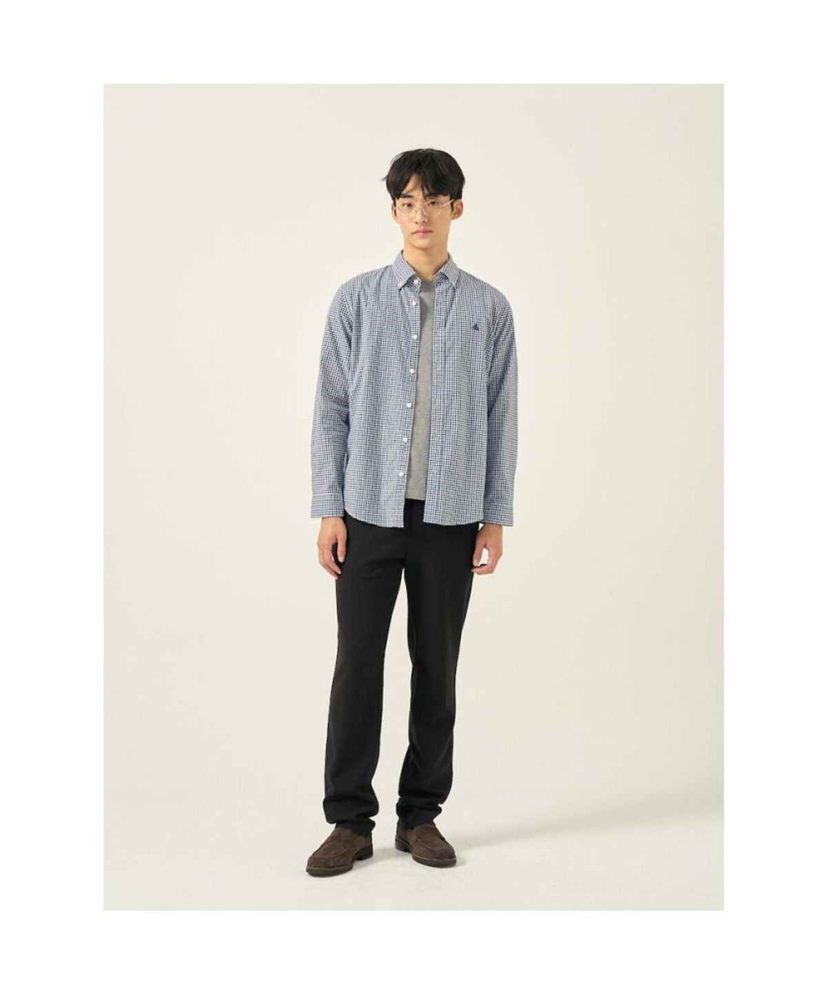 빈폴 멘(BEANPOLE MEN) 폴리 혼방 스탠다드핏 슬랙스  블랙