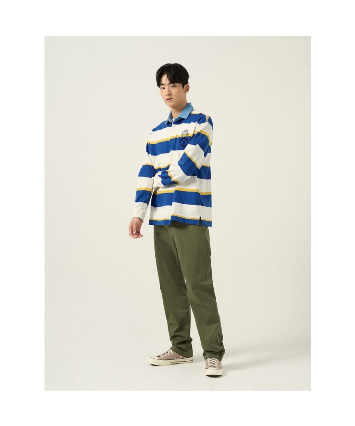 빈폴 멘(BEANPOLE MEN) 럭비 티셔츠  블루