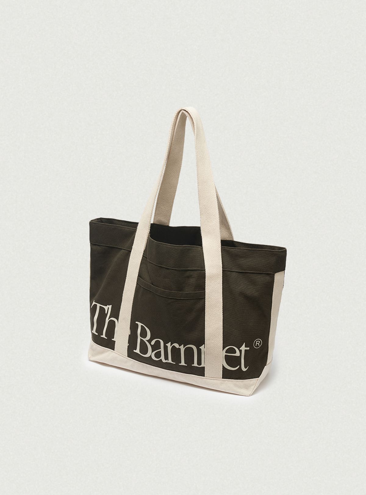 더바넷(THEBARNNET) Canvas Baren Tote Bag_Khaki