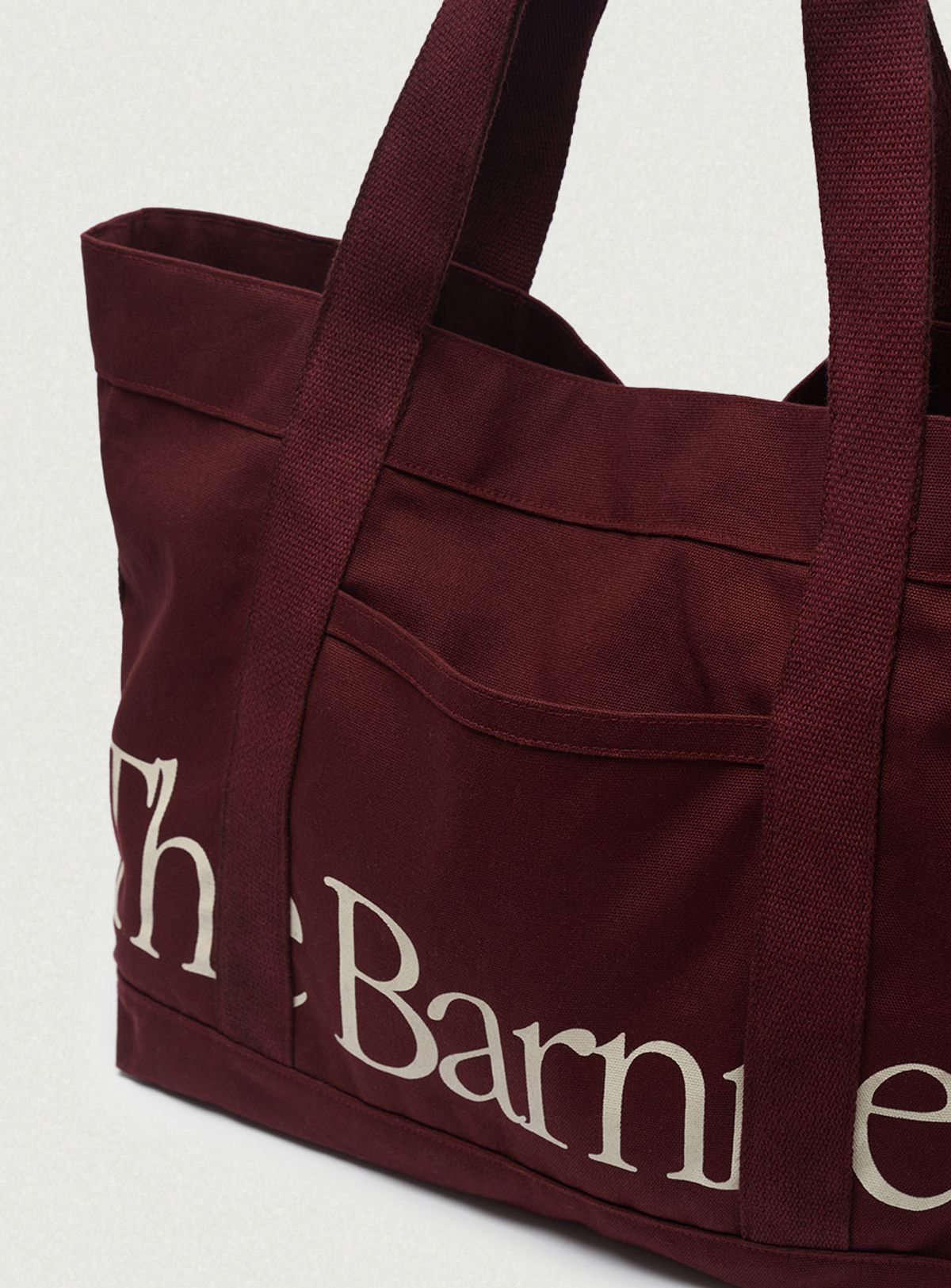 더바넷(THEBARNNET) Canvas Baren Tote Bag_Burgundy