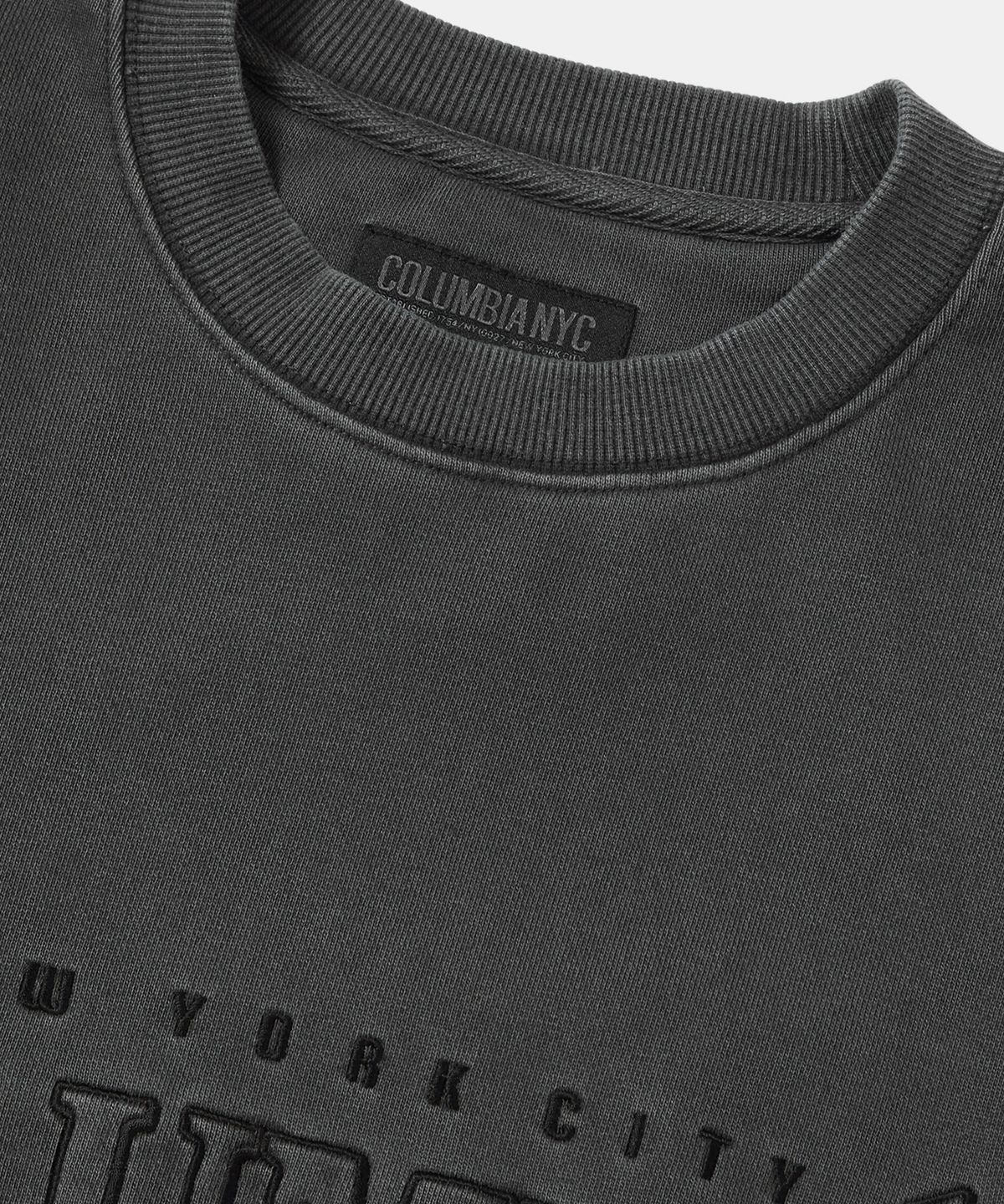 컬럼비아 유니버시티(COLUMBIA UNIVERSITY) VTG DYEING HEAVY TERRY CREW NECK_CHARCOAL