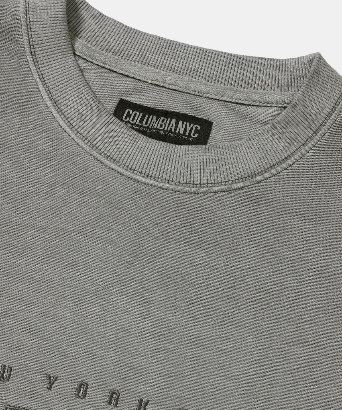컬럼비아 유니버시티(COLUMBIA UNIVERSITY) VTG DYEING HEAVY TERRY CREW NECK_GRAY