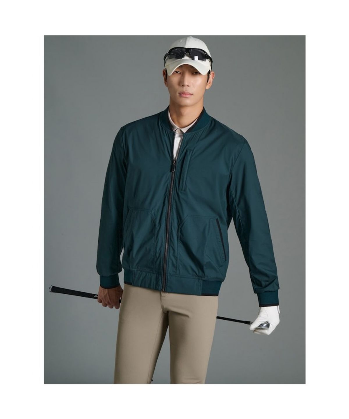 빈폴골프(BEANPOLE GOLF) 남성 가을 블루종 점퍼  그린