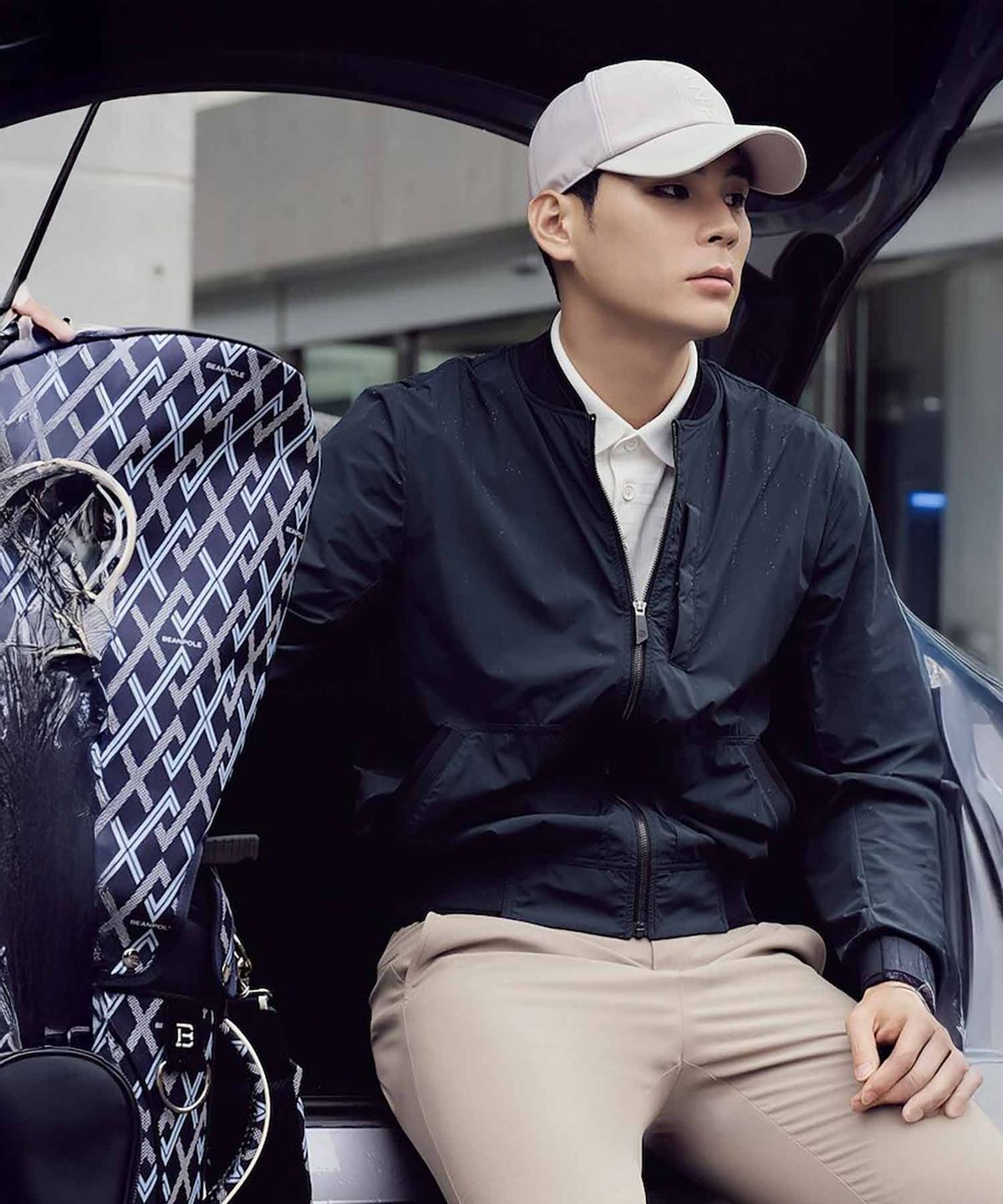 빈폴골프(BEANPOLE GOLF) 남성 가을 블루종 점퍼  그린