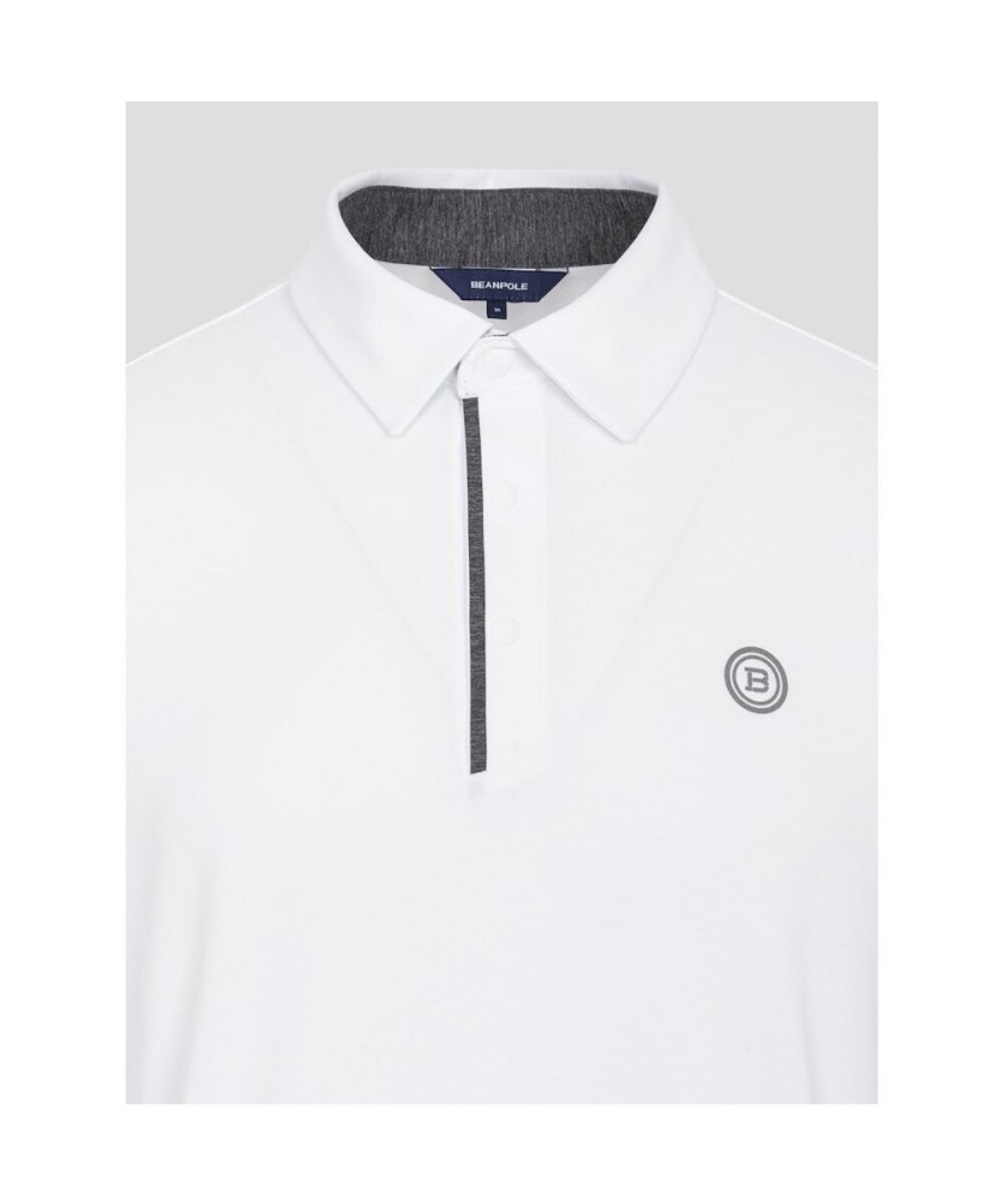빈폴골프(BEANPOLE GOLF) 남성 소매 배색 칼라 티셔츠  화이트
