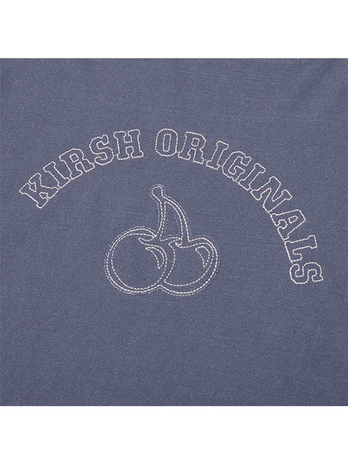 키르시(KIRSH) 피그먼트 다잉 아치 체리 롱 슬리브 탑 [네이비]