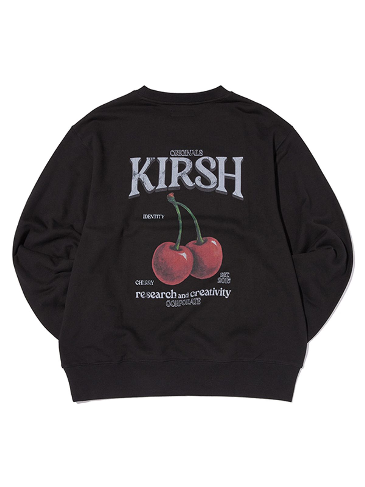 키르시(KIRSH) 듀이 체리 유니 루즈핏 스웻셔츠 [블랙]