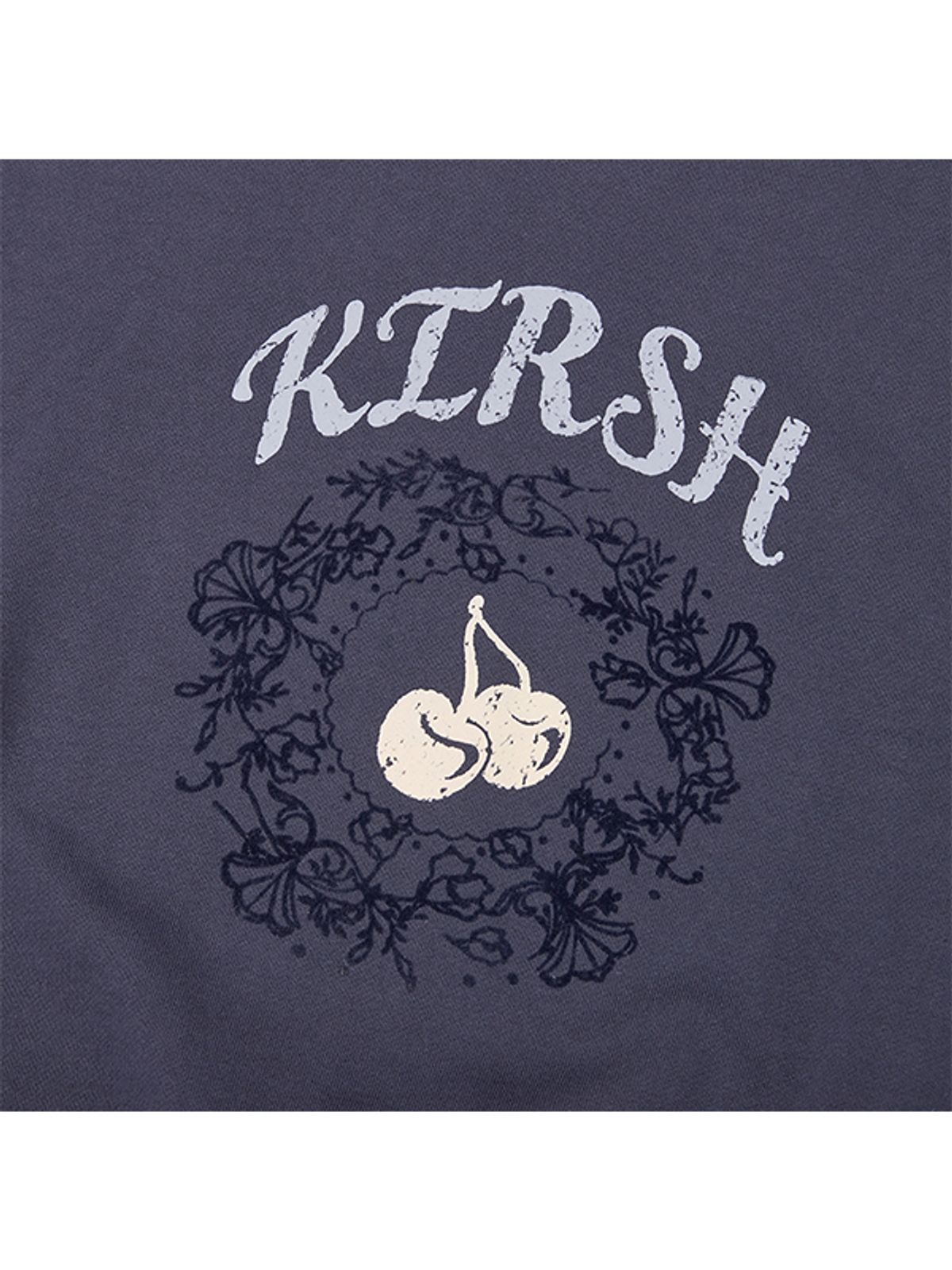 키르시(KIRSH) 빈티지 그래픽 크롭 스웻셔츠 [네이비]