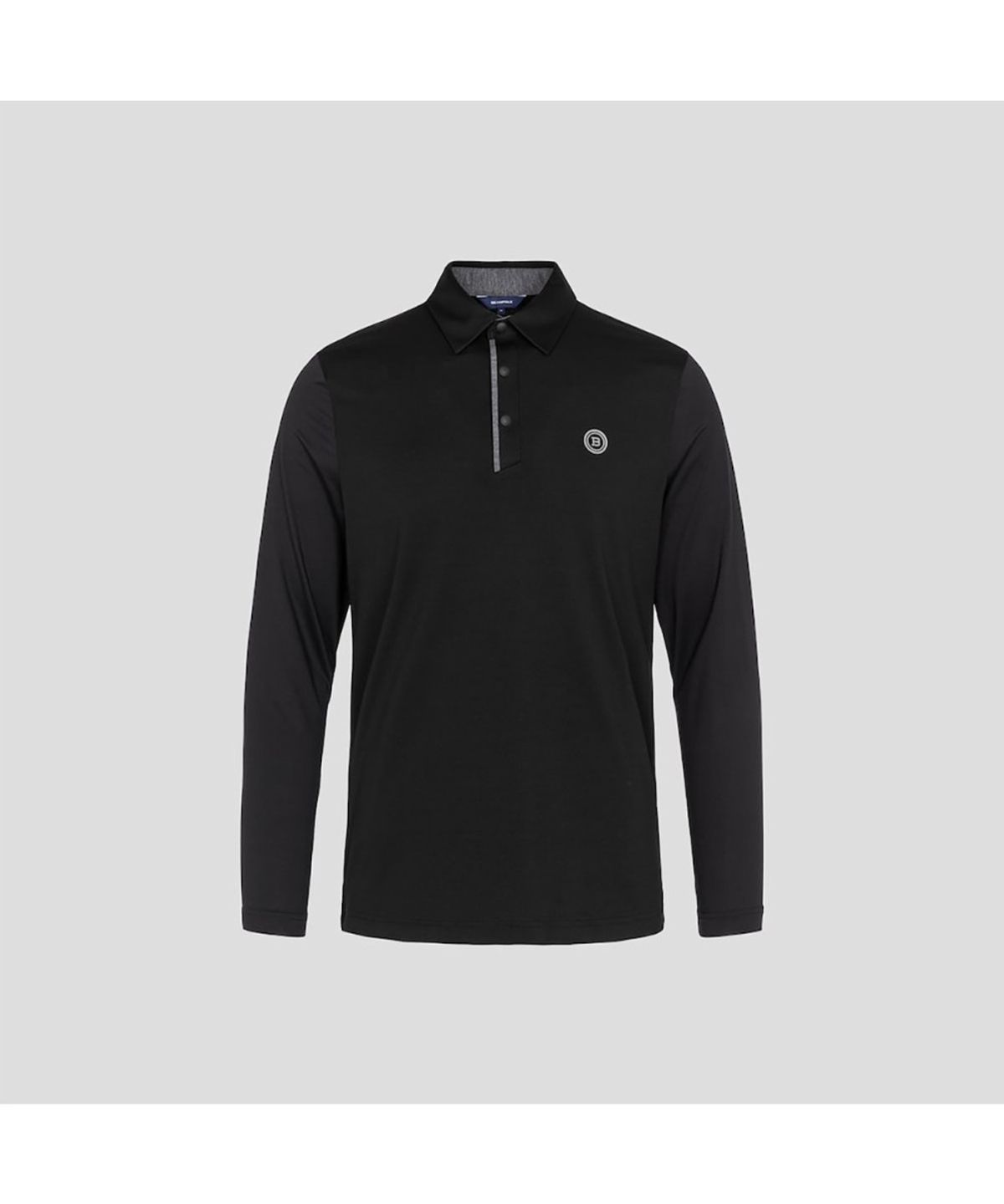 빈폴골프(BEANPOLE GOLF) 남성 소매 배색 칼라 티셔츠  블랙