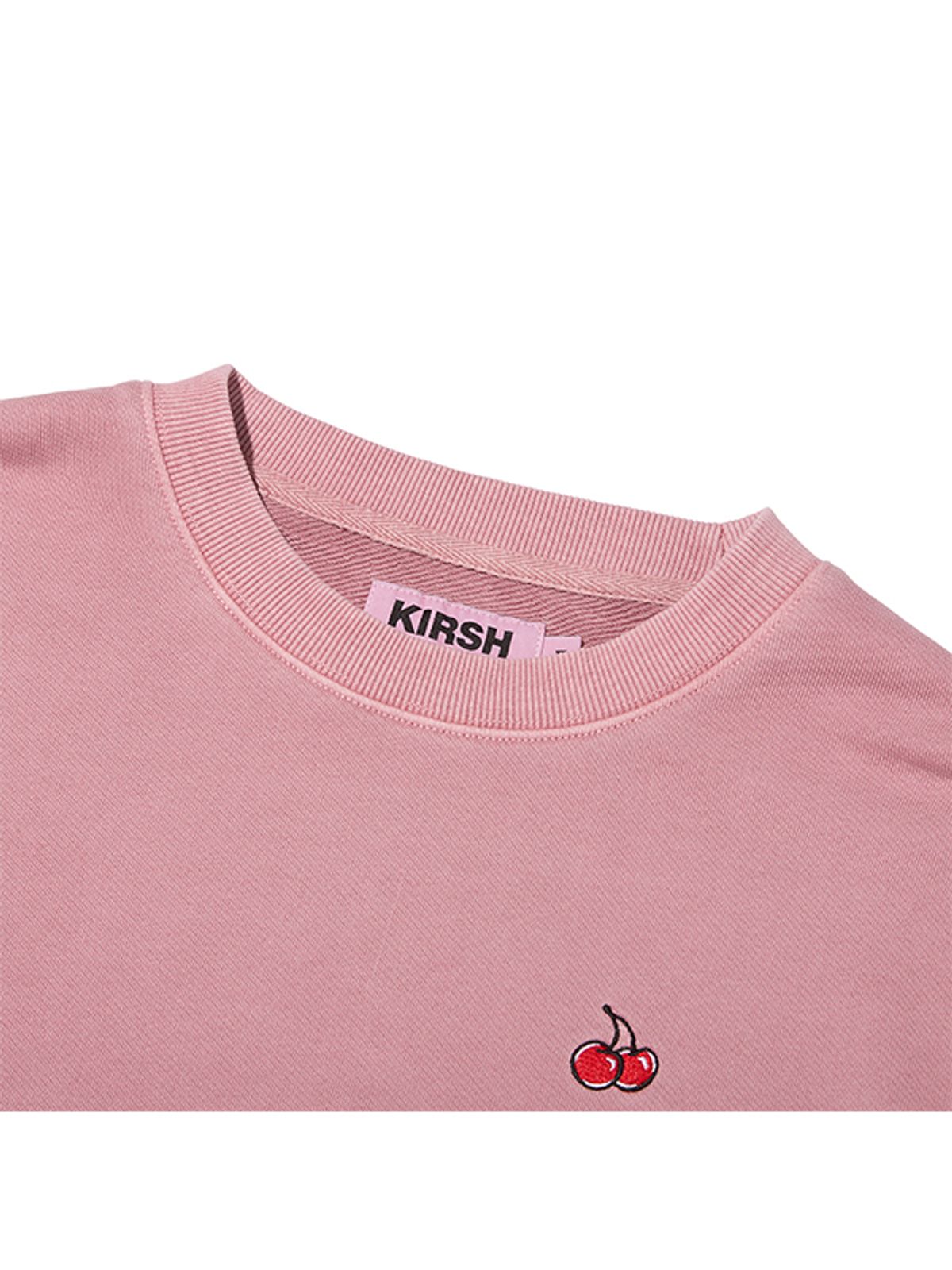 키르시(KIRSH) 피그먼트 다잉 체리 스웻셔츠 [핑크]