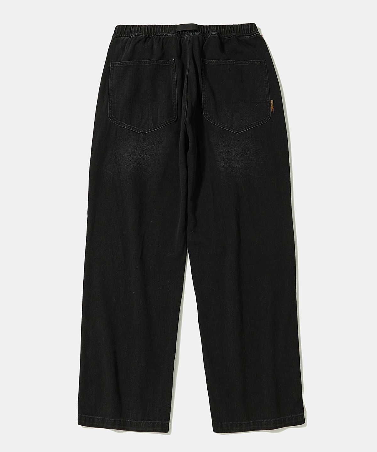 컬럼비아 유니버시티(COLUMBIA UNIVERSITY) TRAJAN LABEL LOOSE-FIT WASHED DENIM PANTS_BLACK JEAN