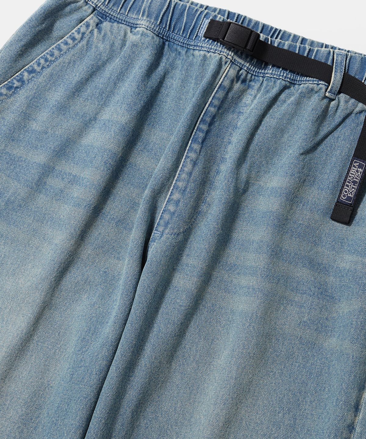 컬럼비아 유니버시티(COLUMBIA UNIVERSITY) TRAJAN LABEL LOOSE-FIT WASHED DENIM PANTS_LIGHT JEAN