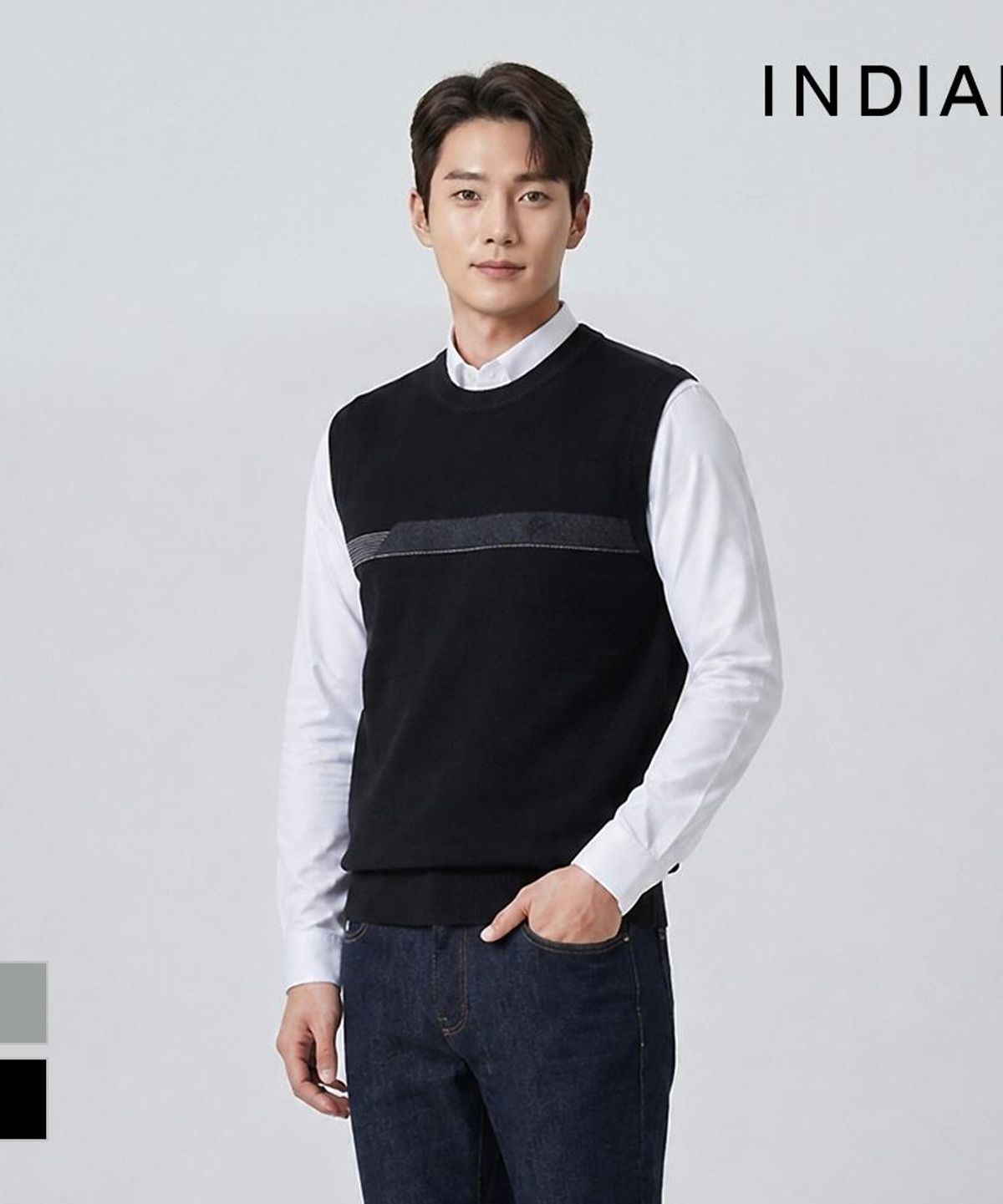 인디안(INDIAN) 울 원포인트 니트베스트_MIGBV3F8231