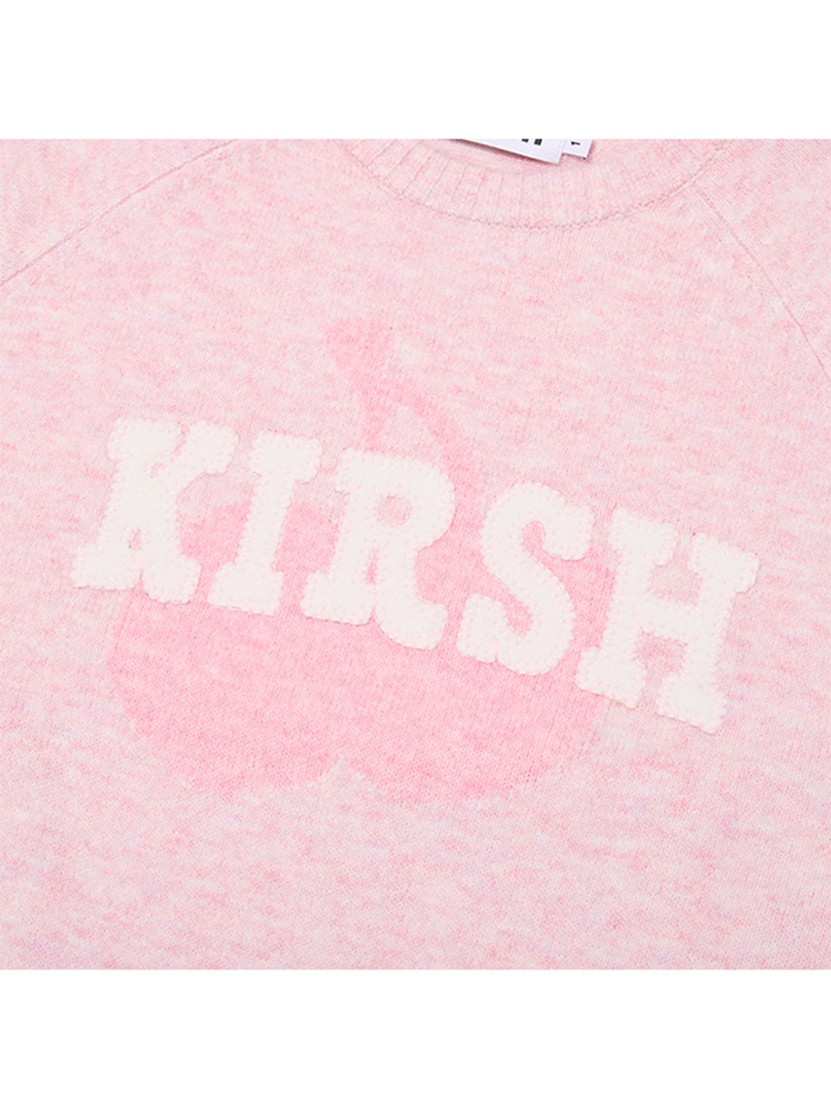 키르시(KIRSH) 루즈핏 패치워크 풀오버 [핑크]