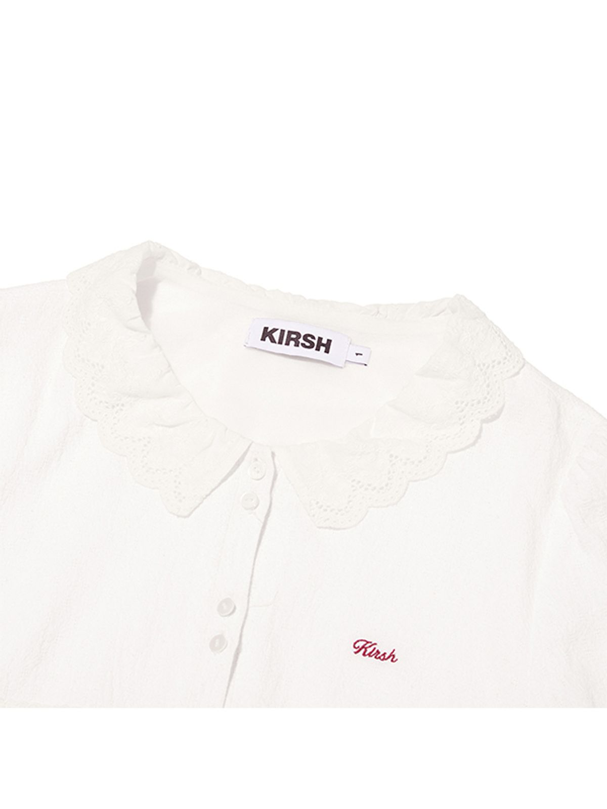 키르시(KIRSH) 레이어드 셔츠 미니 드레스 [화이트]