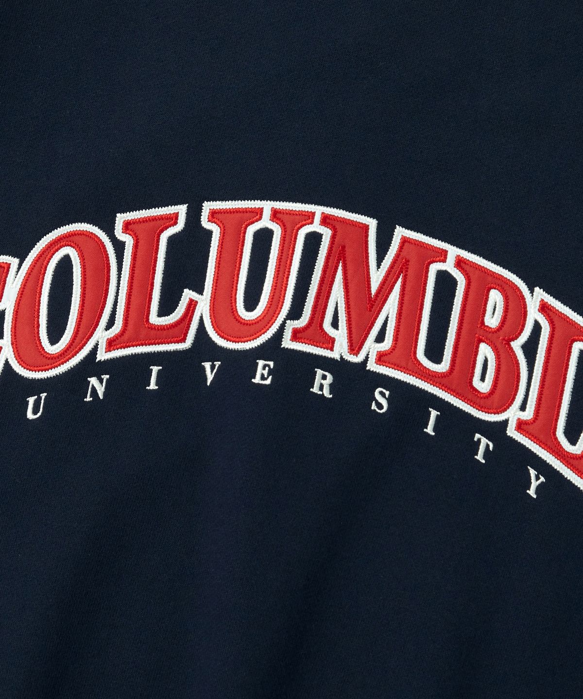 컬럼비아 유니버시티(COLUMBIA UNIVERSITY) STREET ARCH HEAVY TERRY CREW NECK_NAVY