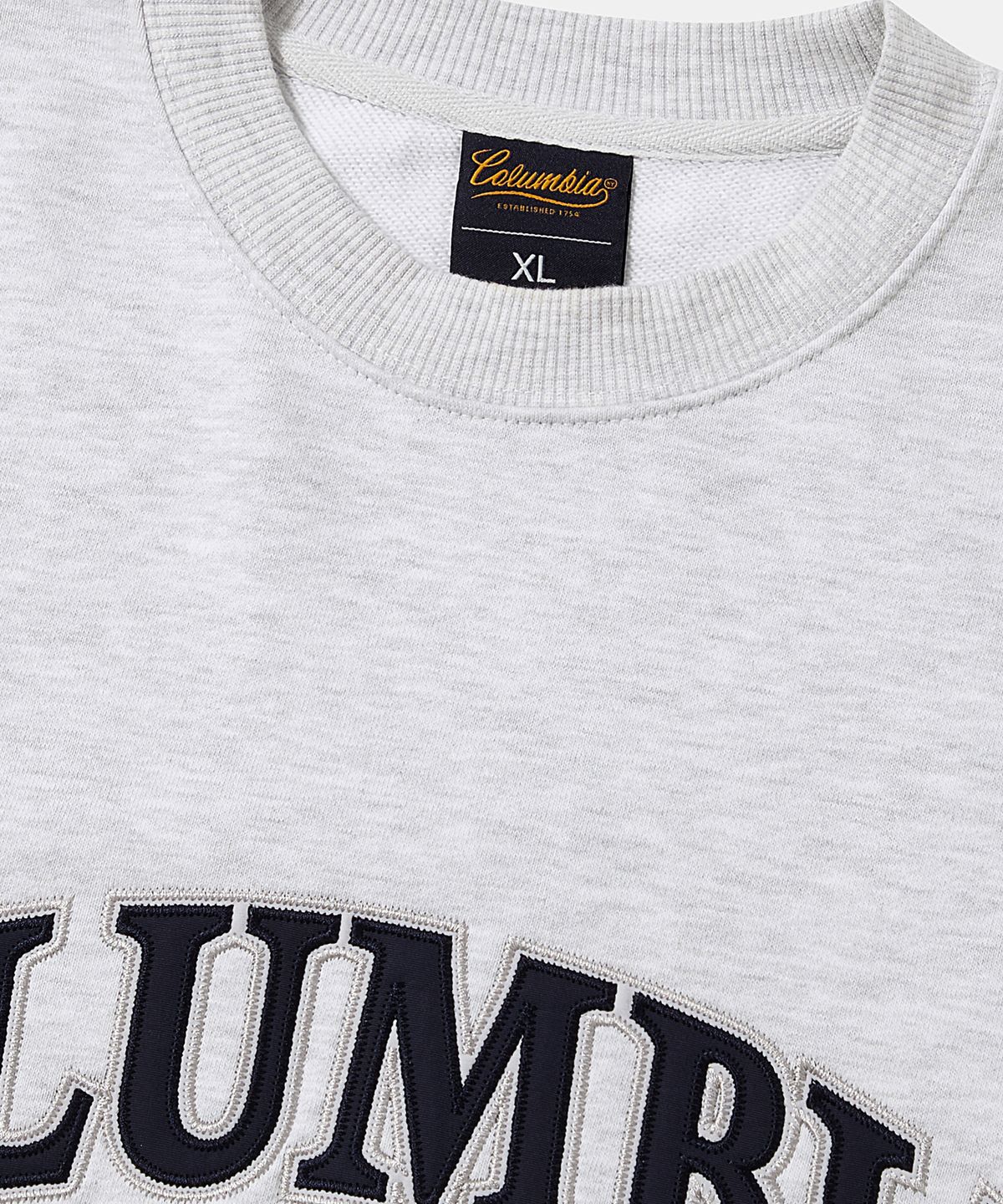 컬럼비아 유니버시티(COLUMBIA UNIVERSITY) STREET ARCH HEAVY TERRY CREW NECK_LIGHT GRAY