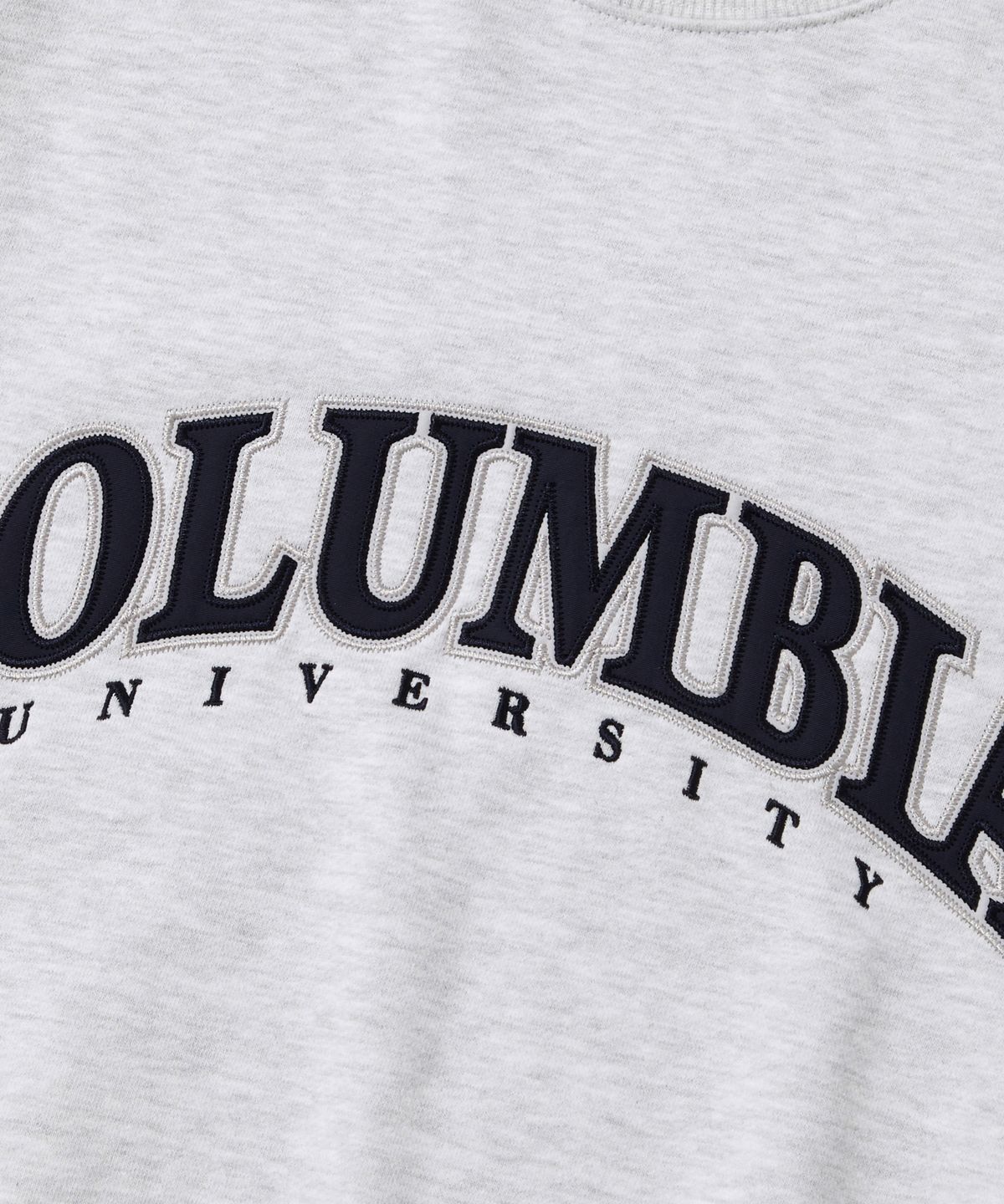 컬럼비아 유니버시티(COLUMBIA UNIVERSITY) STREET ARCH HEAVY TERRY CREW NECK_LIGHT GRAY