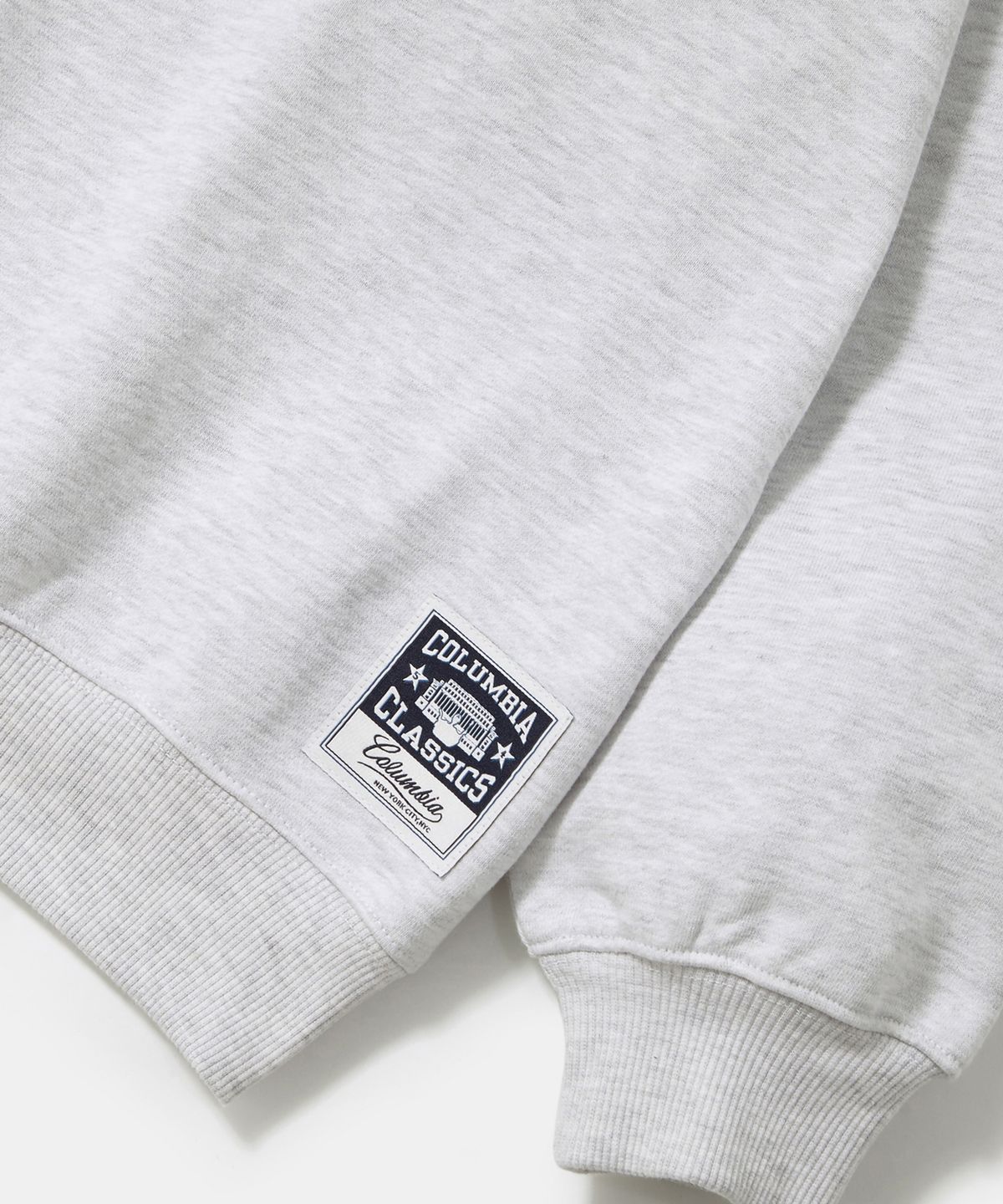 컬럼비아 유니버시티(COLUMBIA UNIVERSITY) STREET ARCH HEAVY TERRY CREW NECK_LIGHT GRAY