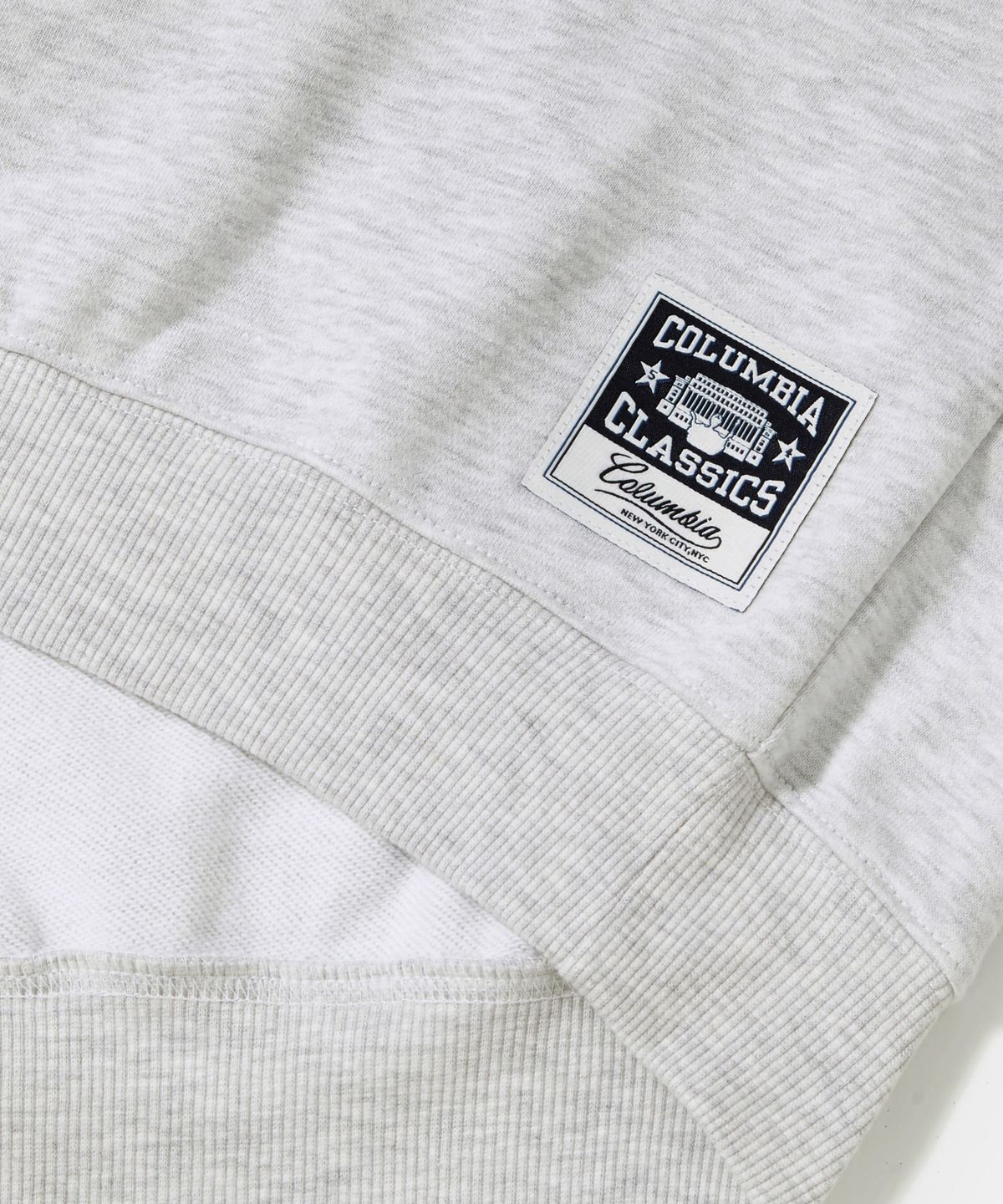 컬럼비아 유니버시티(COLUMBIA UNIVERSITY) STREET ARCH HEAVY TERRY CREW NECK_LIGHT GRAY