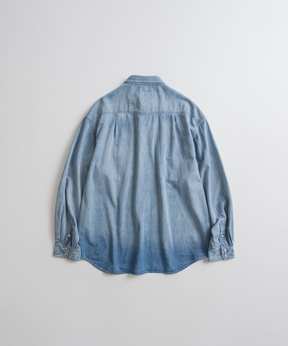 비헤비어(BEHEAVYER) DENIM WESTERN SHIRTS bleached