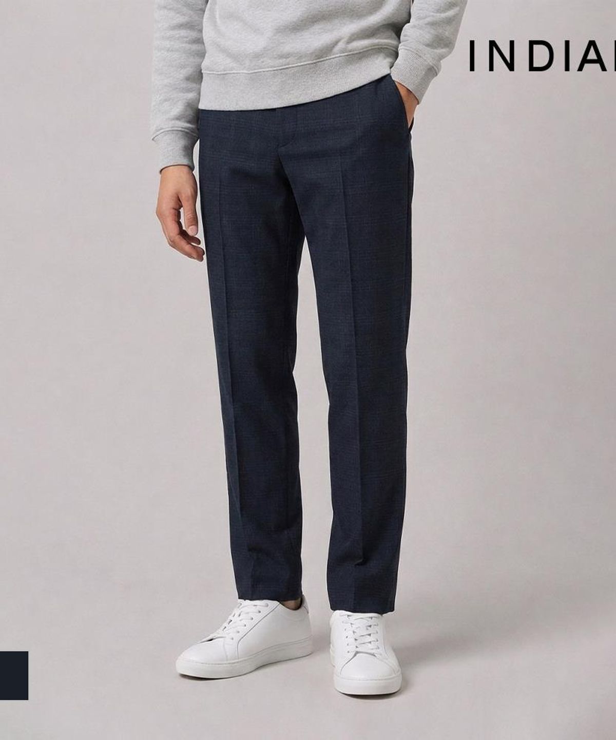 인디안(INDIAN) 글렌체크 패턴 바지_MIEDL3F8231