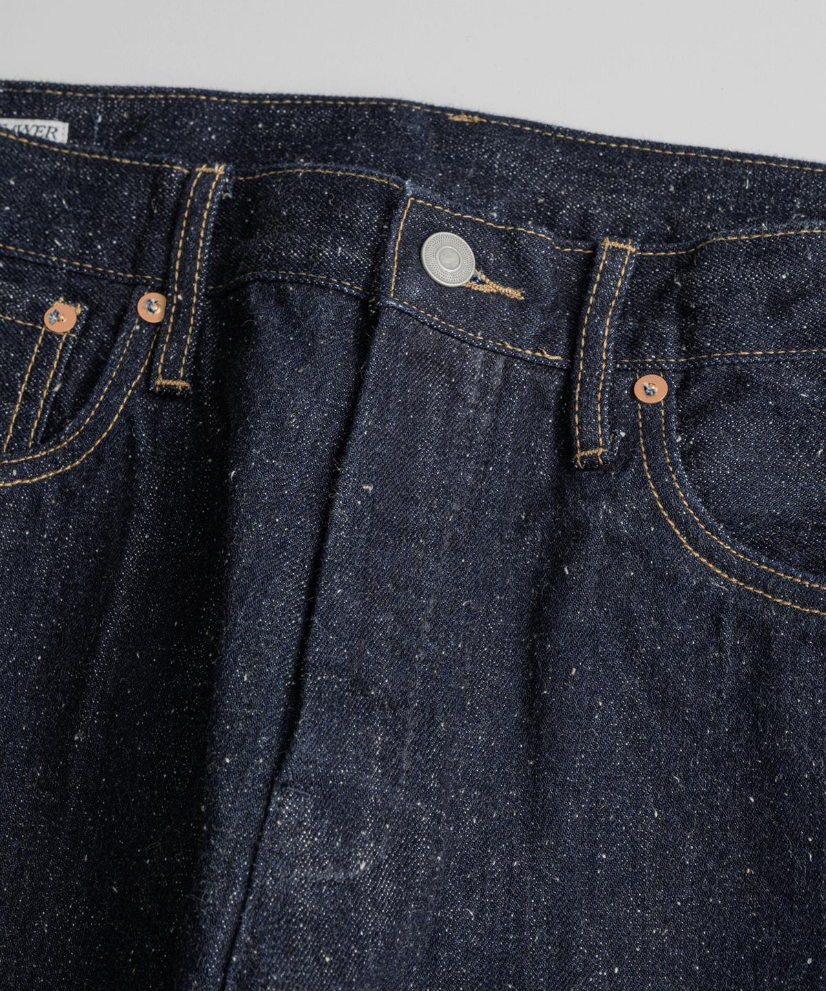비헤비어(BEHEAVYER) 312R SELVEDGE NEP DENIM PANTS nep indigo
