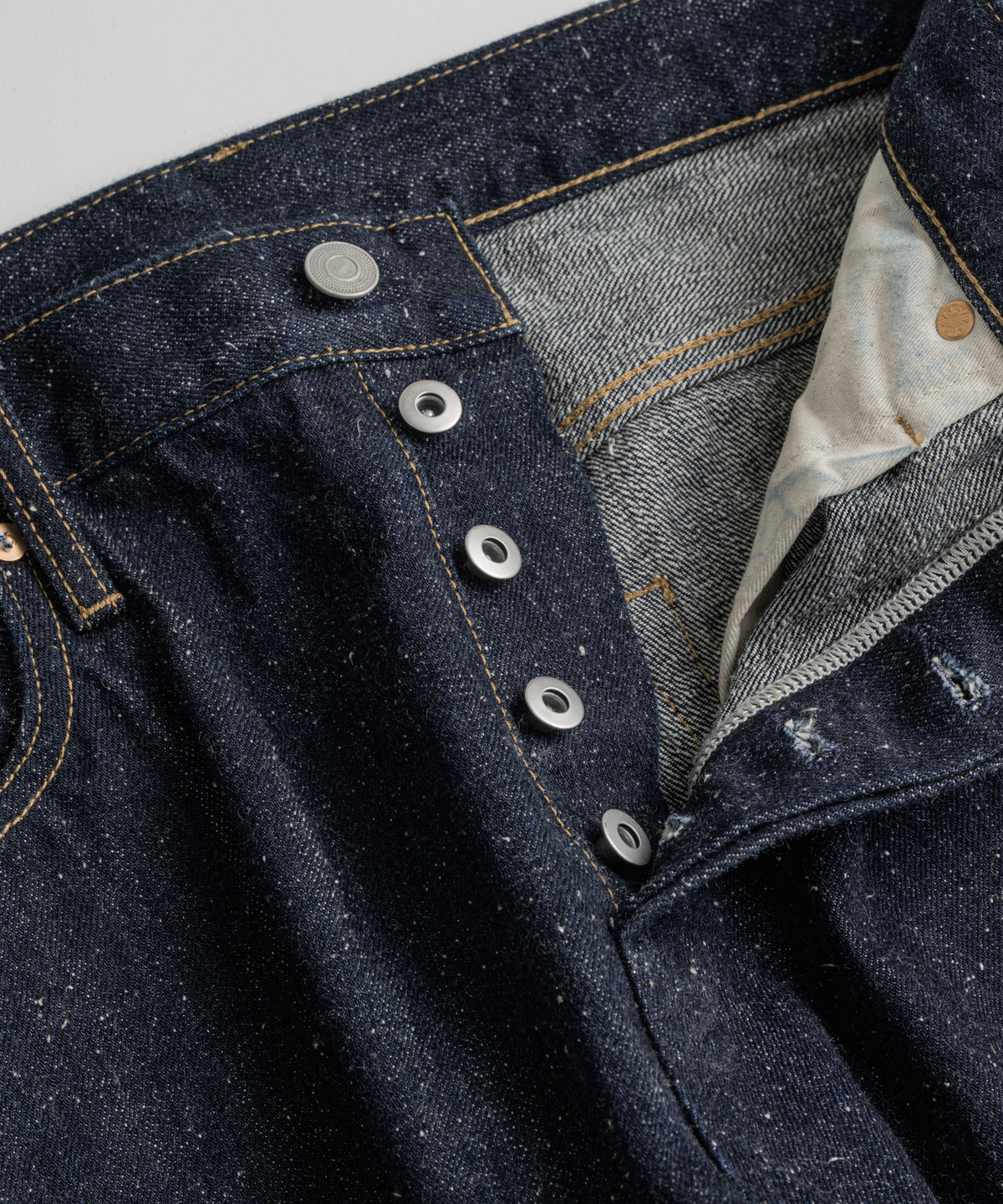 비헤비어(BEHEAVYER) 312R SELVEDGE NEP DENIM PANTS nep indigo