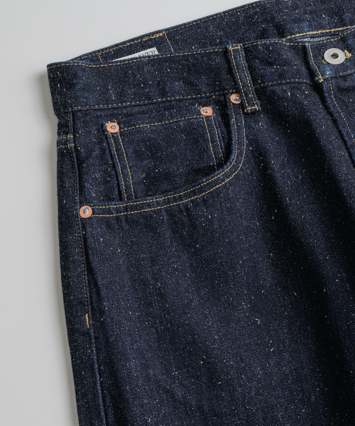 비헤비어(BEHEAVYER) 312R SELVEDGE NEP DENIM PANTS nep indigo