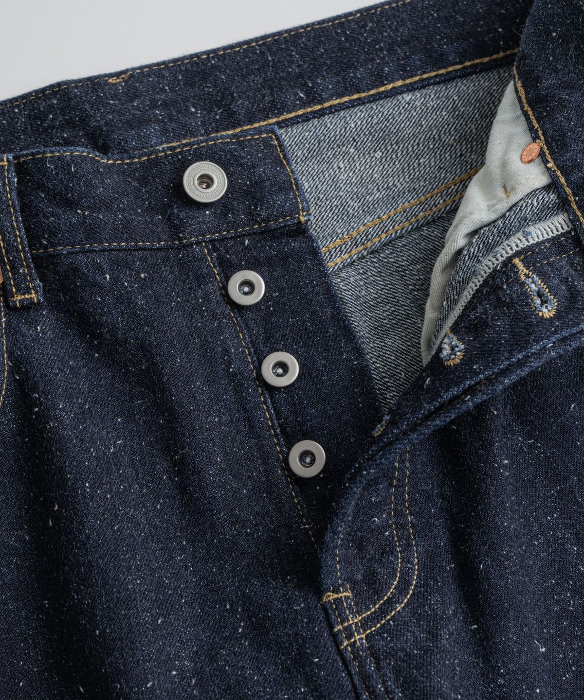 비헤비어(BEHEAVYER) 312R SELVEDGE NEP DENIM PANTS nep indigo
