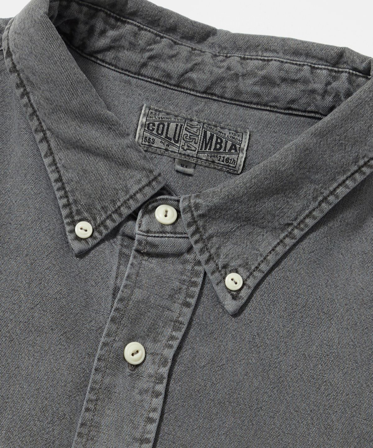 컬럼비아 유니버시티(COLUMBIA UNIVERSITY) TRAJAN LABEL DYING OXFORD SHIRTS _CHARCOAL
