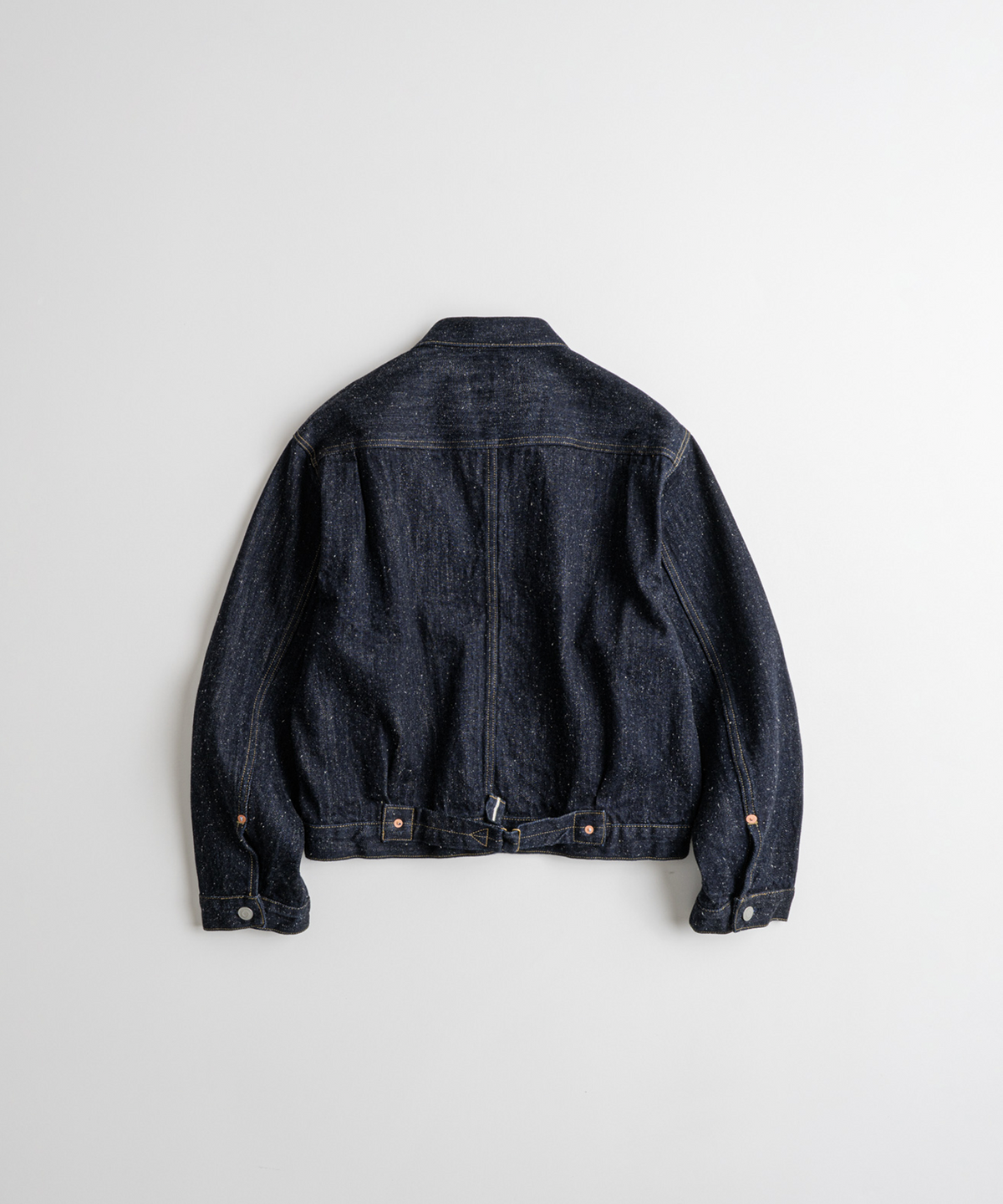 비헤비어(BEHEAVYER) TYPE-1 SELVEDGE NEP DENIM JACKET nep indigo