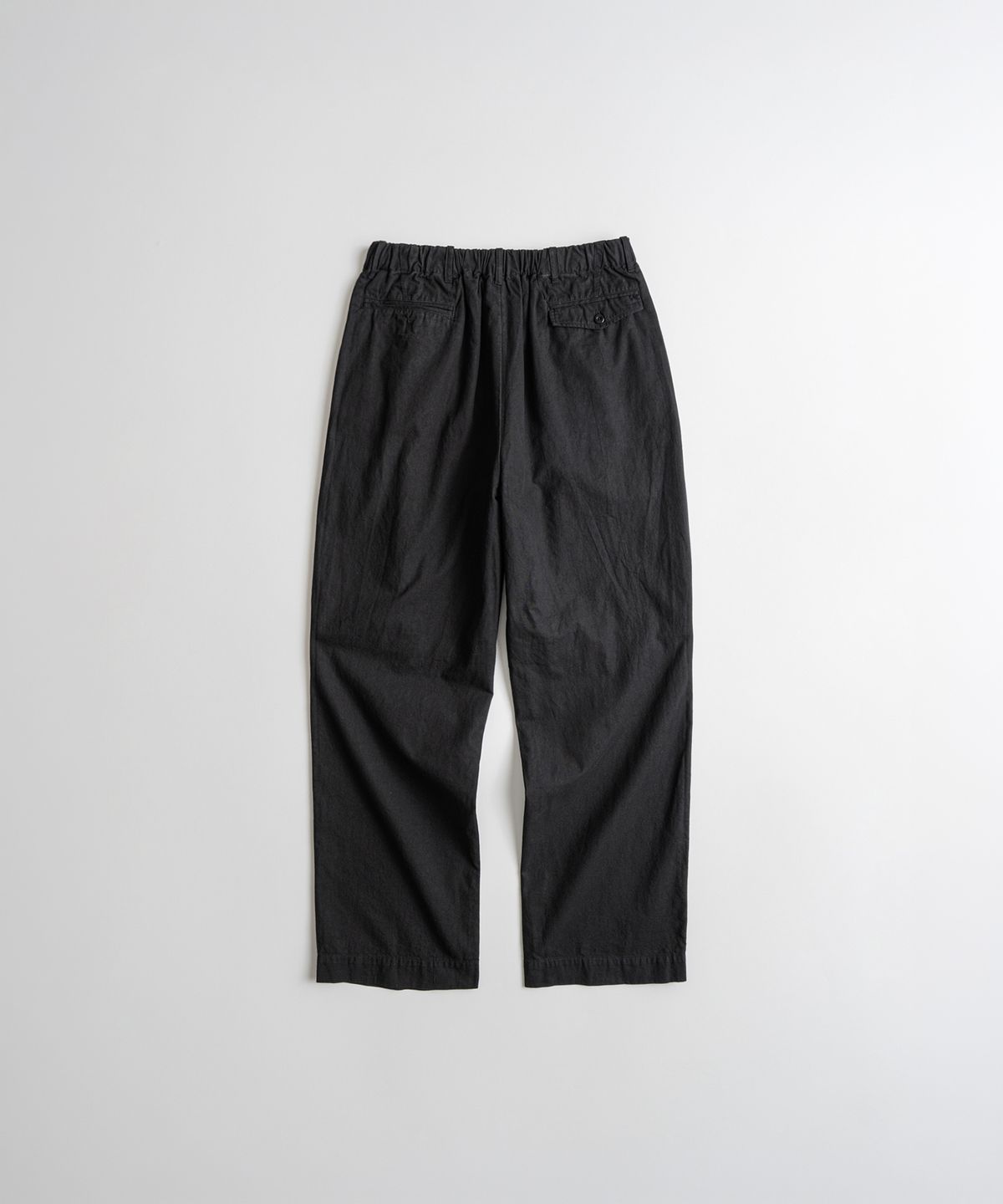 비헤비어(BEHEAVYER) DYED C/L EASY TROUSER black