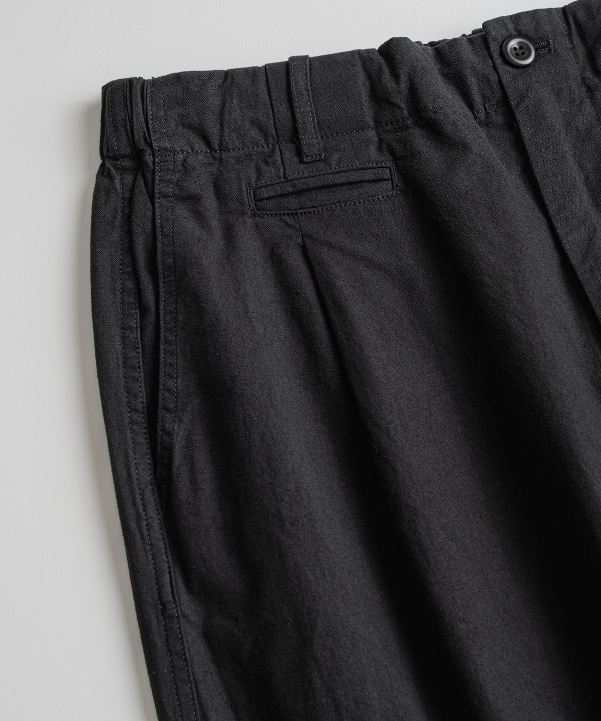 비헤비어(BEHEAVYER) DYED C/L EASY TROUSER black