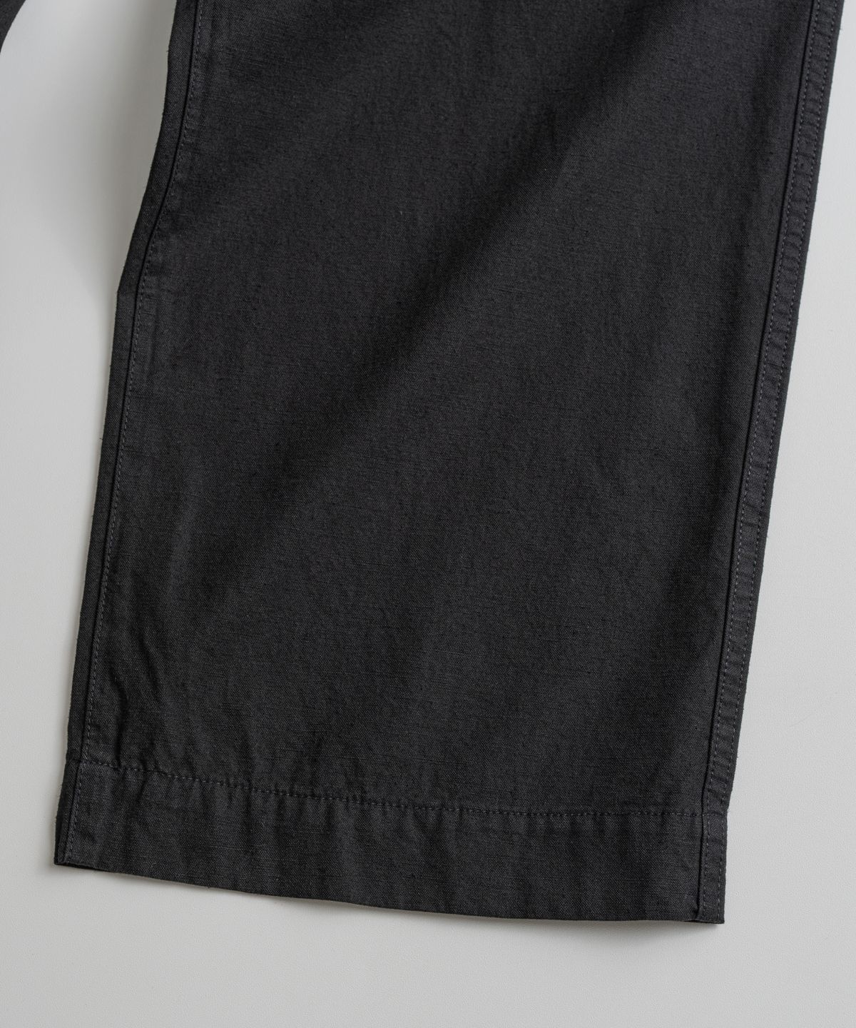 비헤비어(BEHEAVYER) DYED C/L EASY TROUSER black