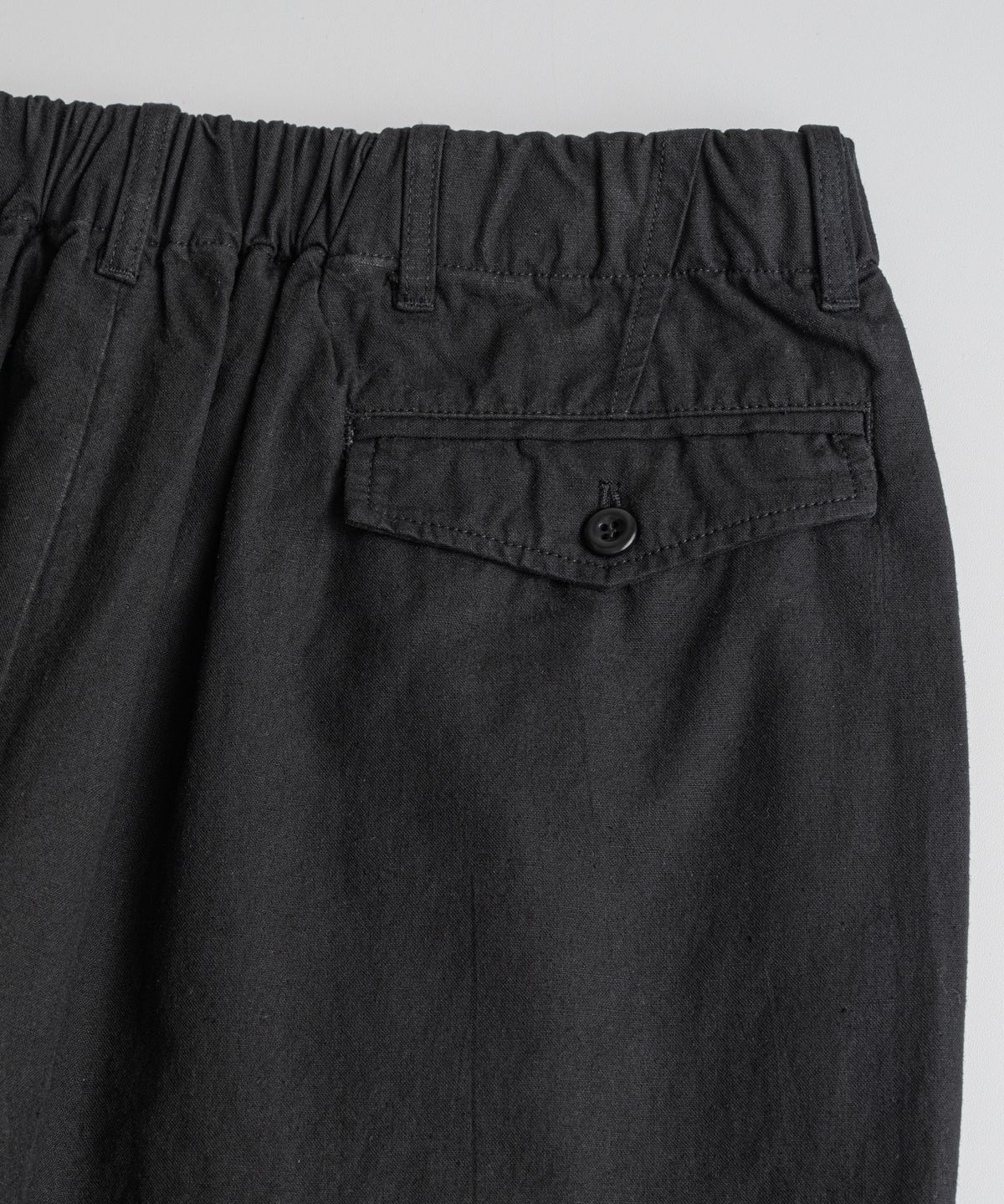 비헤비어(BEHEAVYER) DYED C/L EASY TROUSER black