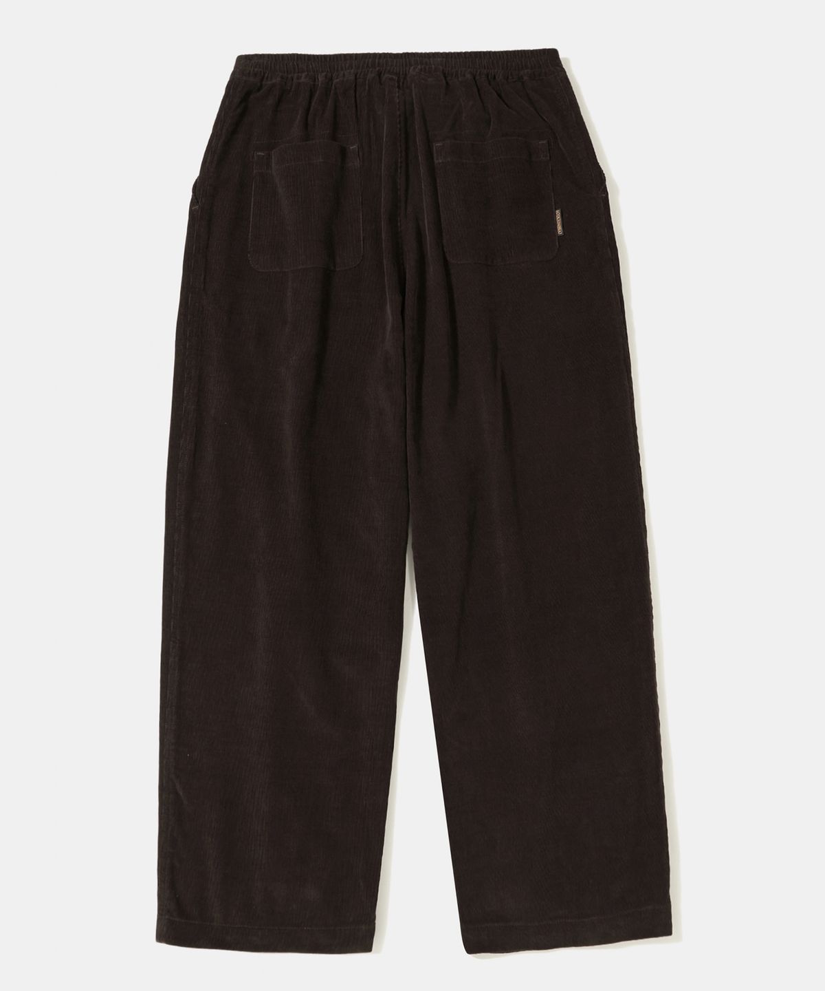 컬럼비아 유니버시티(COLUMBIA UNIVERSITY) TRAJAN LABEL PINTUCK WIDE-FIT CORDUROY PANTS_BROWN