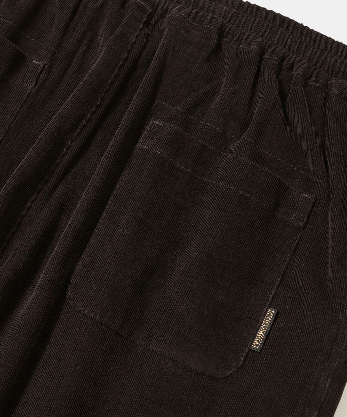 컬럼비아 유니버시티(COLUMBIA UNIVERSITY) TRAJAN LABEL PINTUCK WIDE-FIT CORDUROY PANTS_BROWN